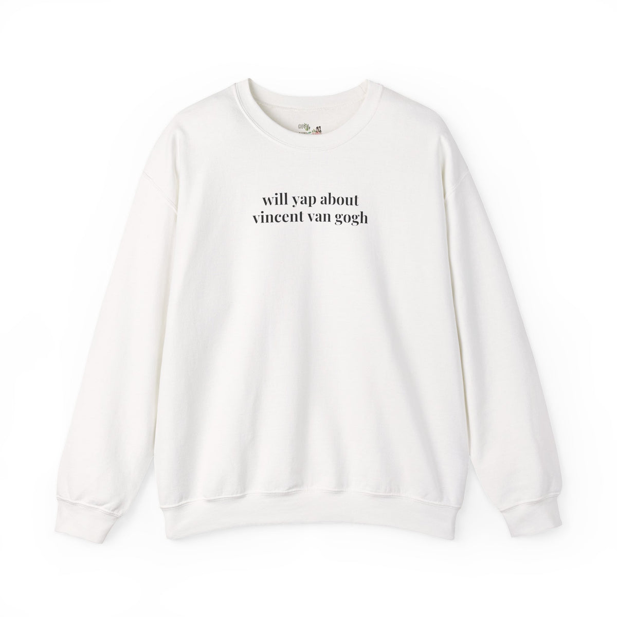Will Yap About Vincent Van Gogh Art History Buff Sweatshirt, Post Impressionist Art Historian Crewneck for Artist or Museum Lover