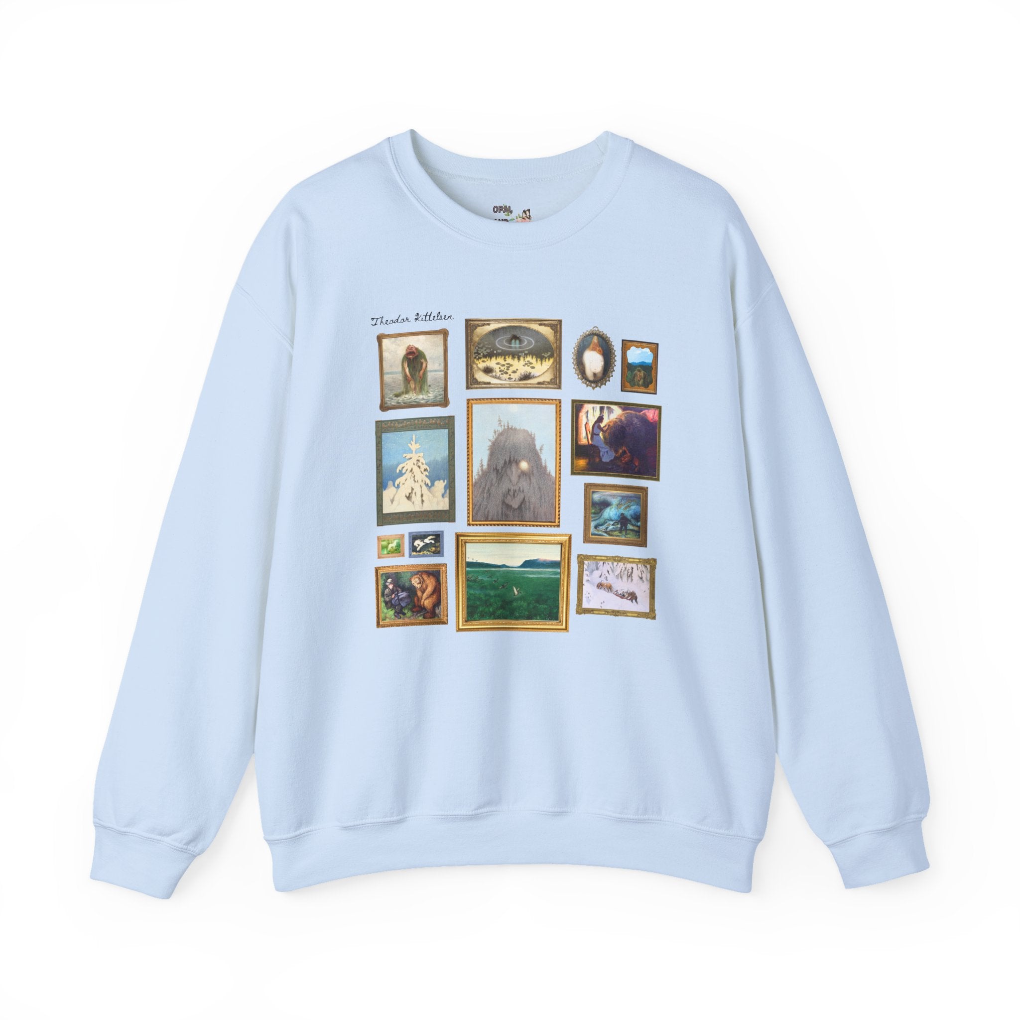 Theodor Kittelsen Art Historian Sweatshirt: Norwegian Art History, Early 1900s and Late 19th Century Fairy Tale and Folk Tale Famous Paintings Crewneck