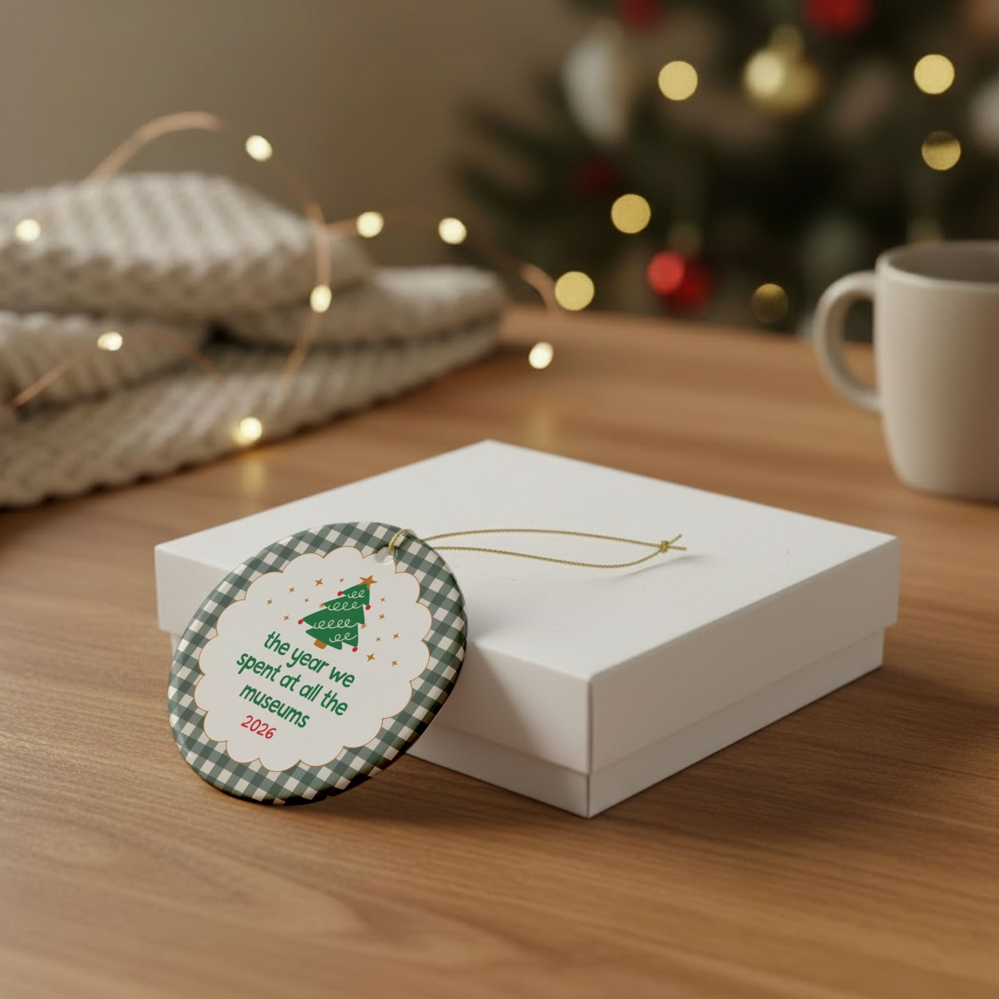 2026: The Year We Spent at All The Museums Nostalgic Christmas Ornament for History Buff or Art History Lover Who Loves Touring Museums