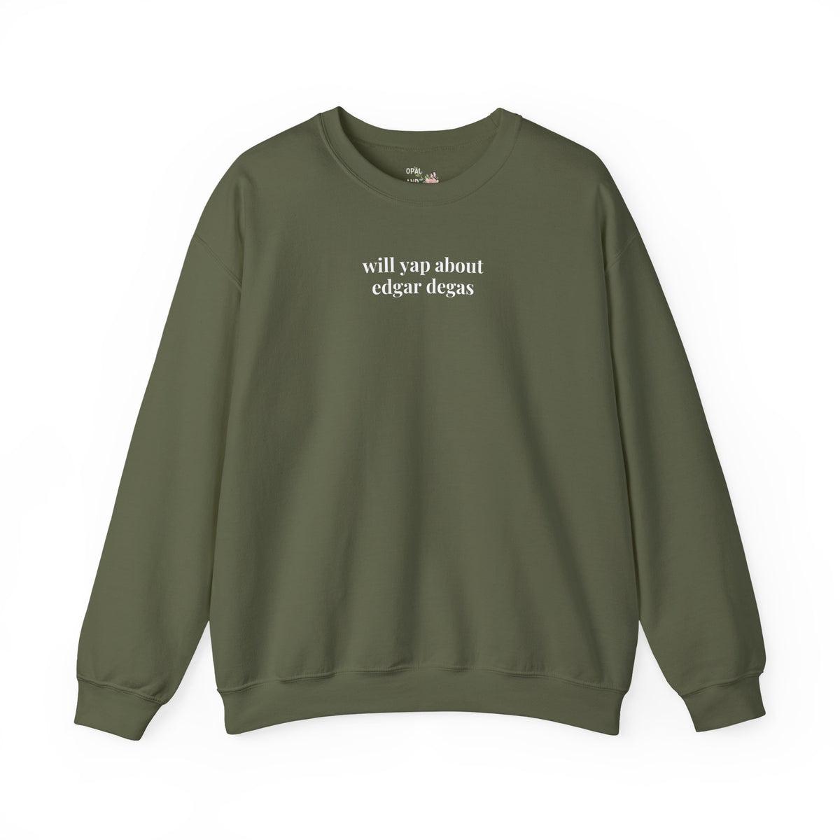 Will Yap About Edgar Degas Sweatshirt for Art Historian, Impressionist Art Lover Gift, 19th Century Art History Buff Crewneck for Ballerina