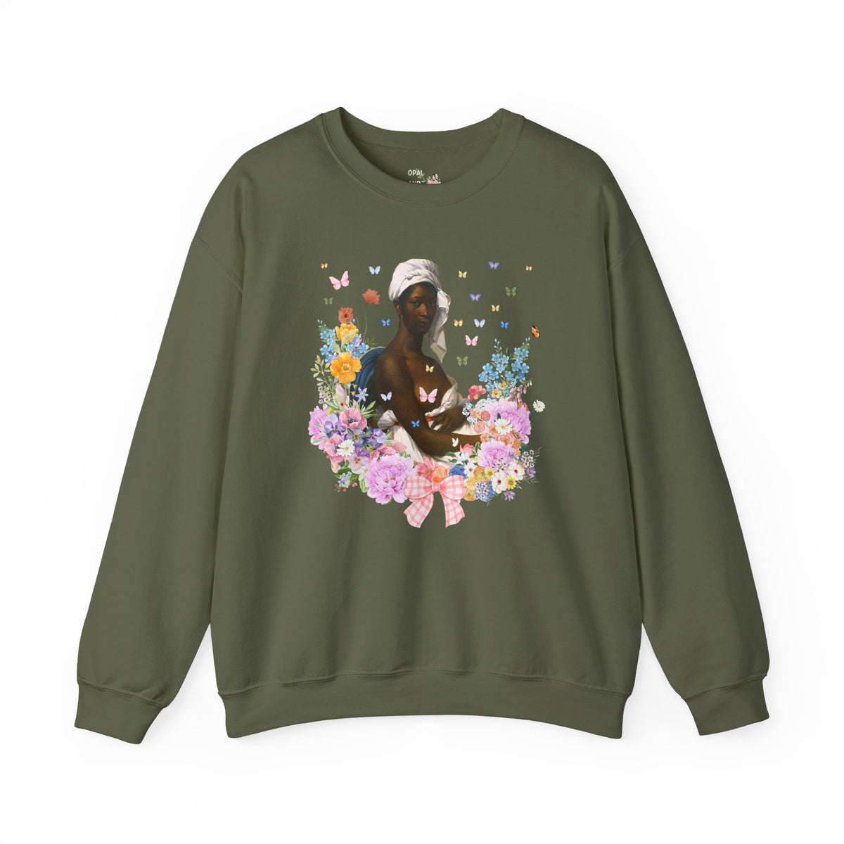 Marie-Guillemine Benoist Portrait of Madeleine Art History Sweatshirt, Neoclassicism Art Movement, Early 19th Century French Art History Crewneck