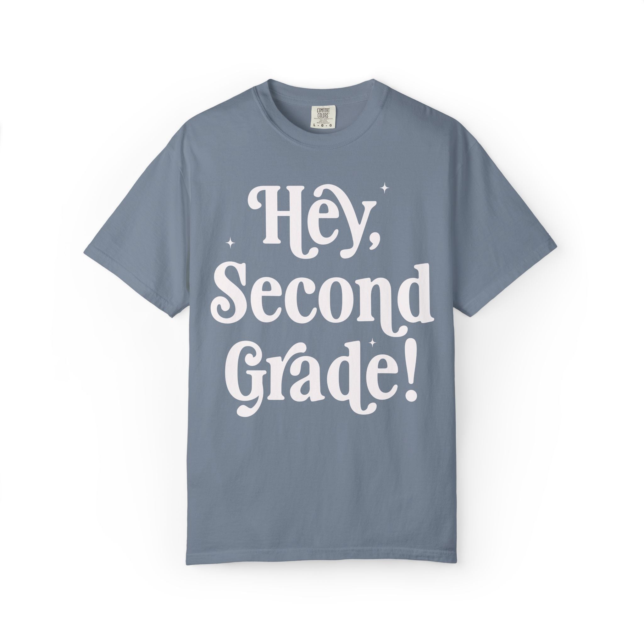 Hey Second Grade Back to School Matching Teacher T-Shirt, Cute Second Grade Teacher Team or Second Grade Team Tee, Paraprofessional Gift