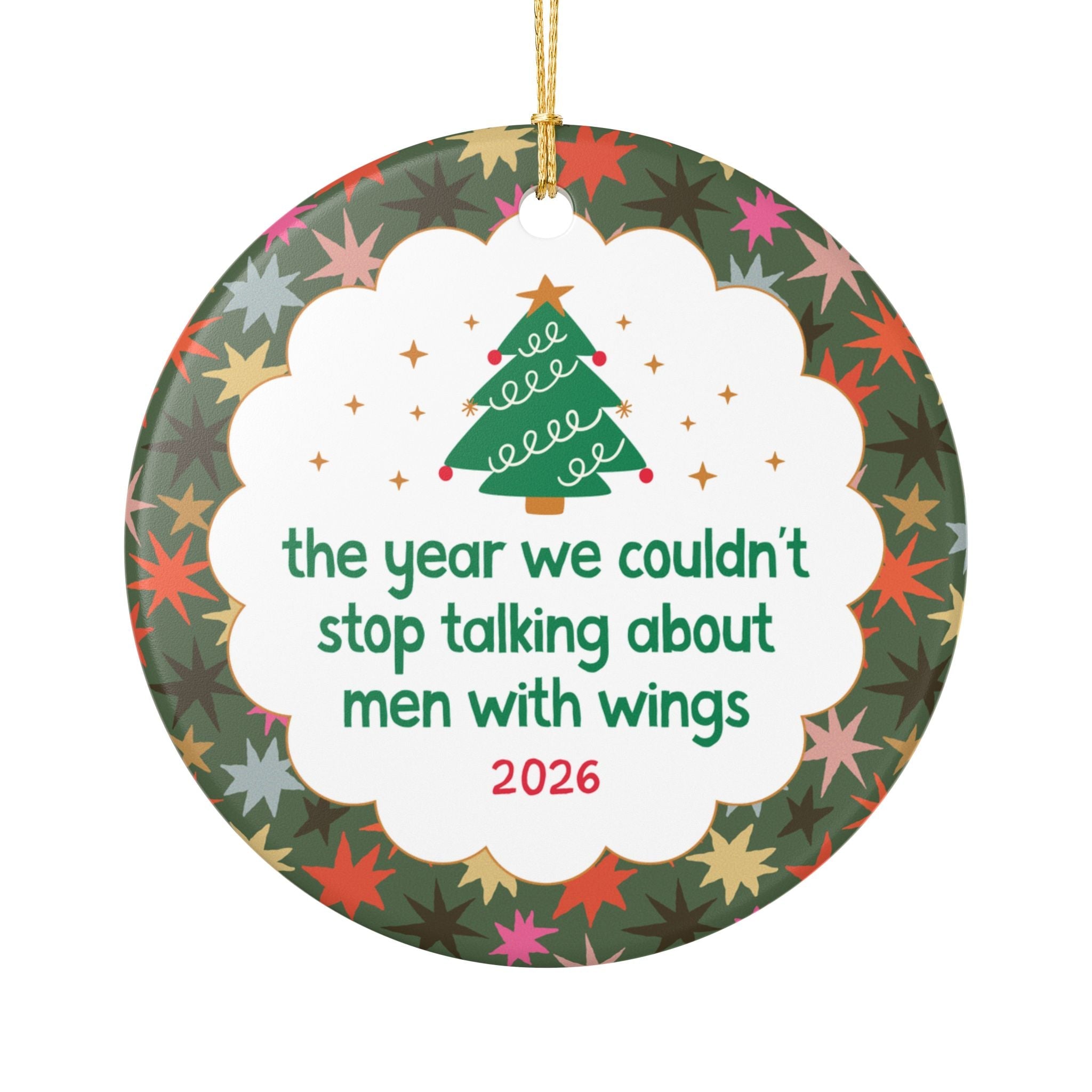 2026: The Year We Couldn't Stop Talking About Men with Wings, Funny Bookish Gift for Romance Reader, Fantasy Romance Bookworm Xmas Gift - Opal and June
