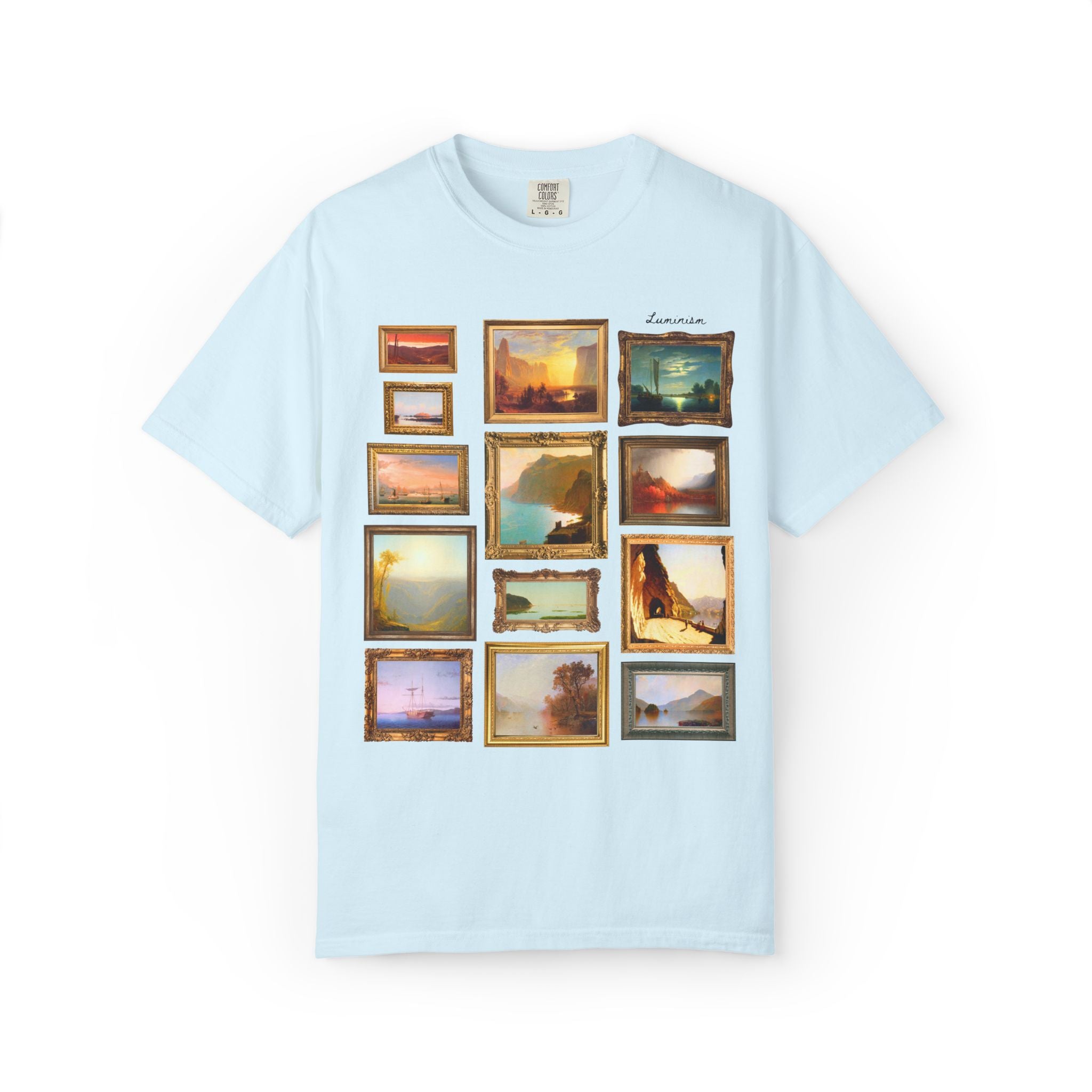 Luminism Art History Lover Gift with Famous Paintings, 19th Century American Art History, Hudson River School Art History Lover T-Shirt