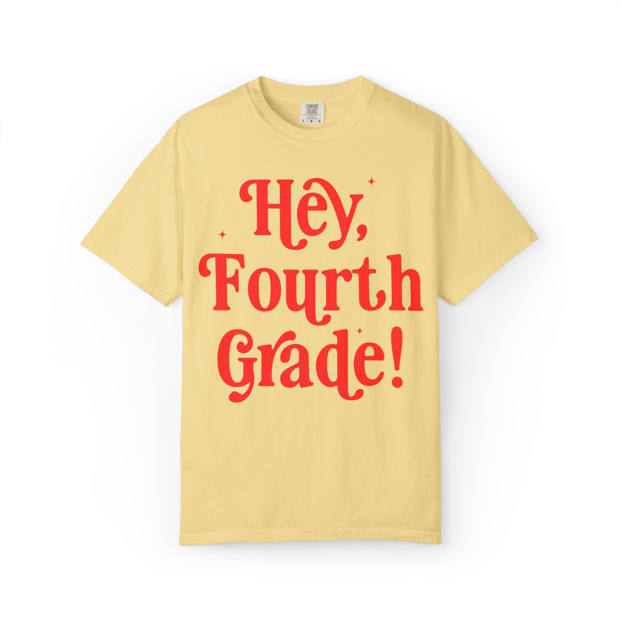 Hey Fourth Grade Back to School Matching Teacher T-Shirt, Cute Fourth Grade Teacher Team or Fourth Grade Team Tee, Paraprofessional Gift