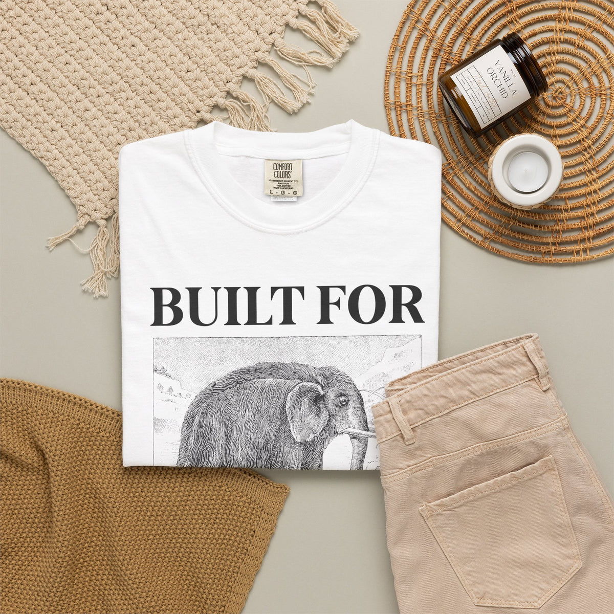 Built for Sweater Weather: Funny Woolly Mammoth Animal Lover T-Shirt for Historian or Friend Who Loves Mammoths and Winter