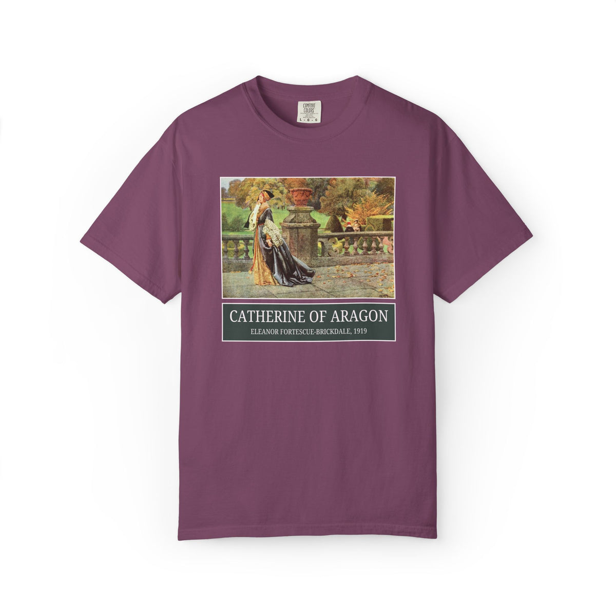 Catherine of Aragon Tudor History Art History Buff Tee Shirt, Famous Painting by Eleanor Fortescue-Brickdale, European Royal History Tee