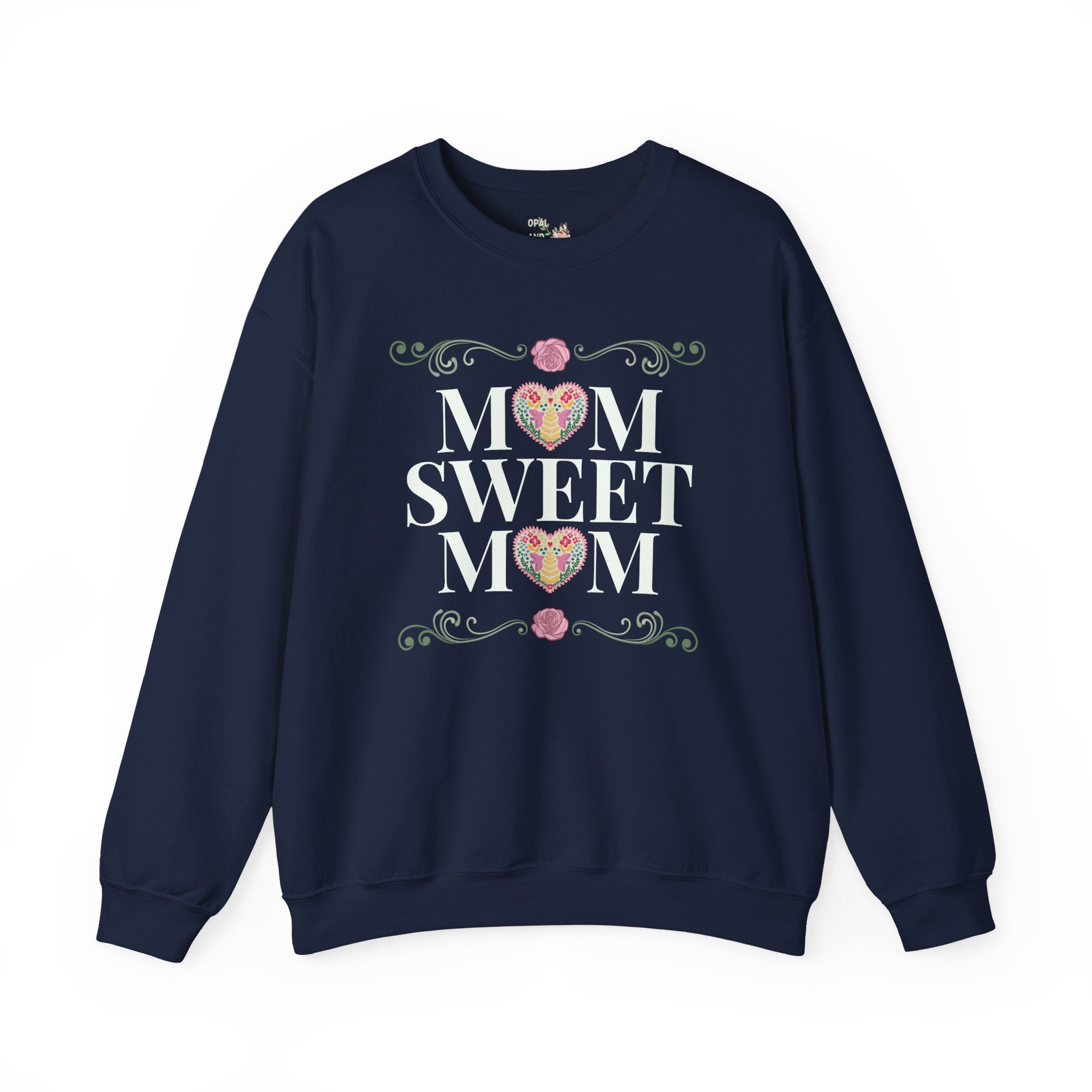 Mom Sweet Mom Sweatshirt for Mom of Twins or Mama of Teenagers, Cute Mother's Day Gift from Daughter or Son, Kitschy 90s Throwback Mama Crewneck