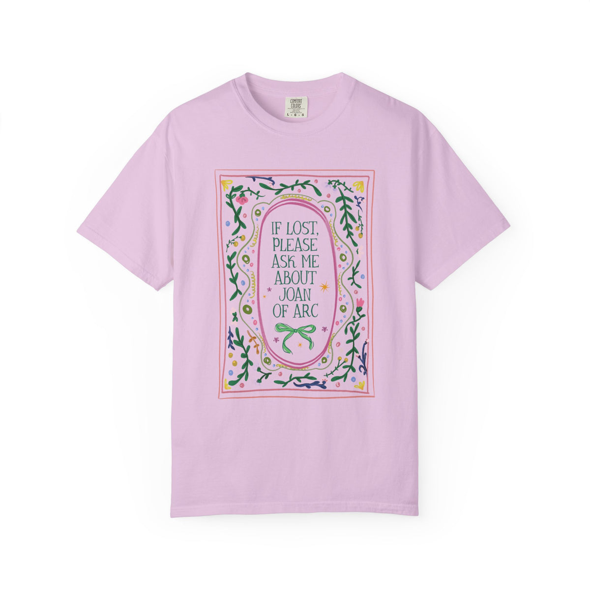 If Lost Please Ask Me About Joan of Arc Tee Shirt: Women's French History Buff T-Shirt, 100 Years War European History Teacher Tee