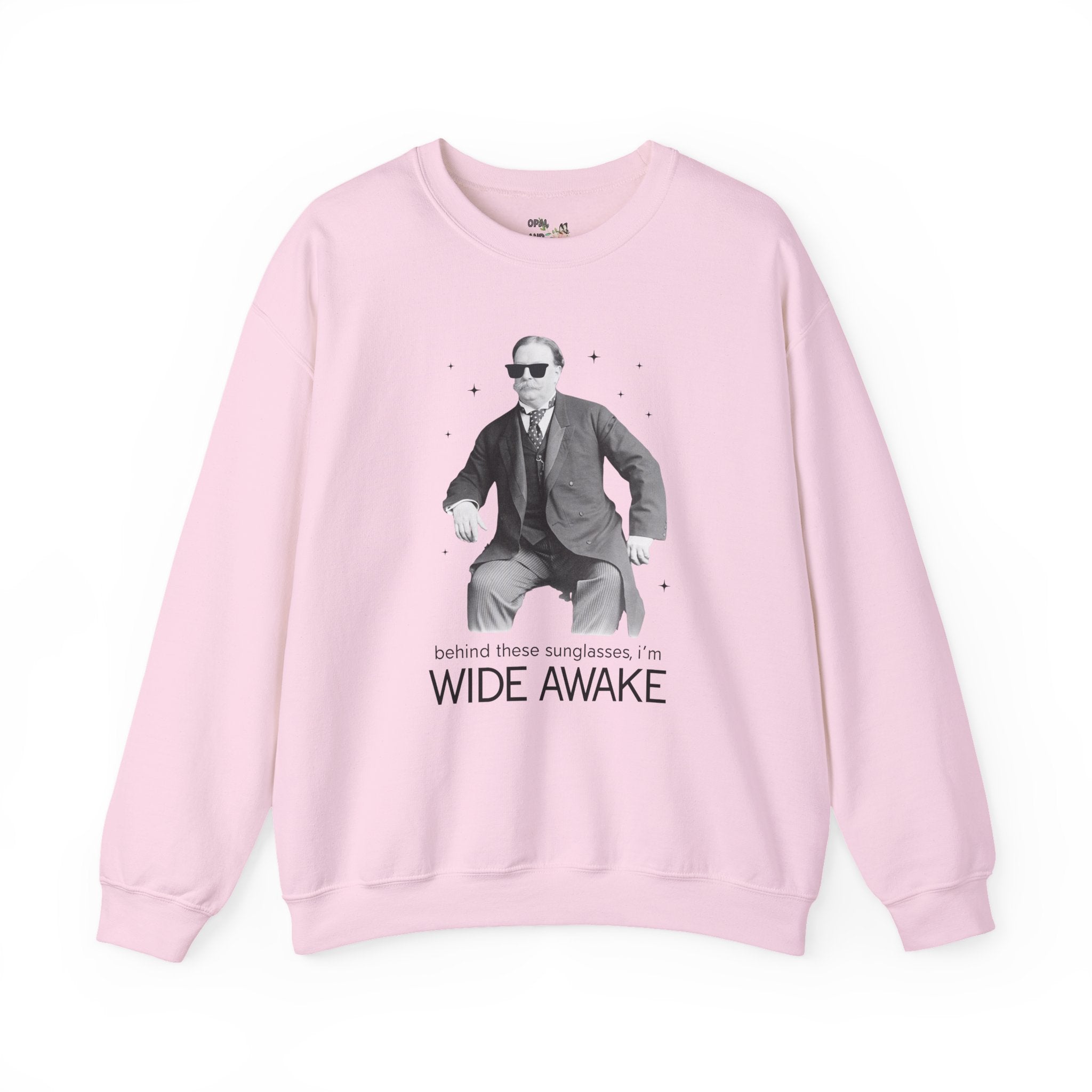 William Howard Taft American History Buff Sweatshirt for Historian Who Loves Napping, Silly Early 1900s US President Crewneck with Stars