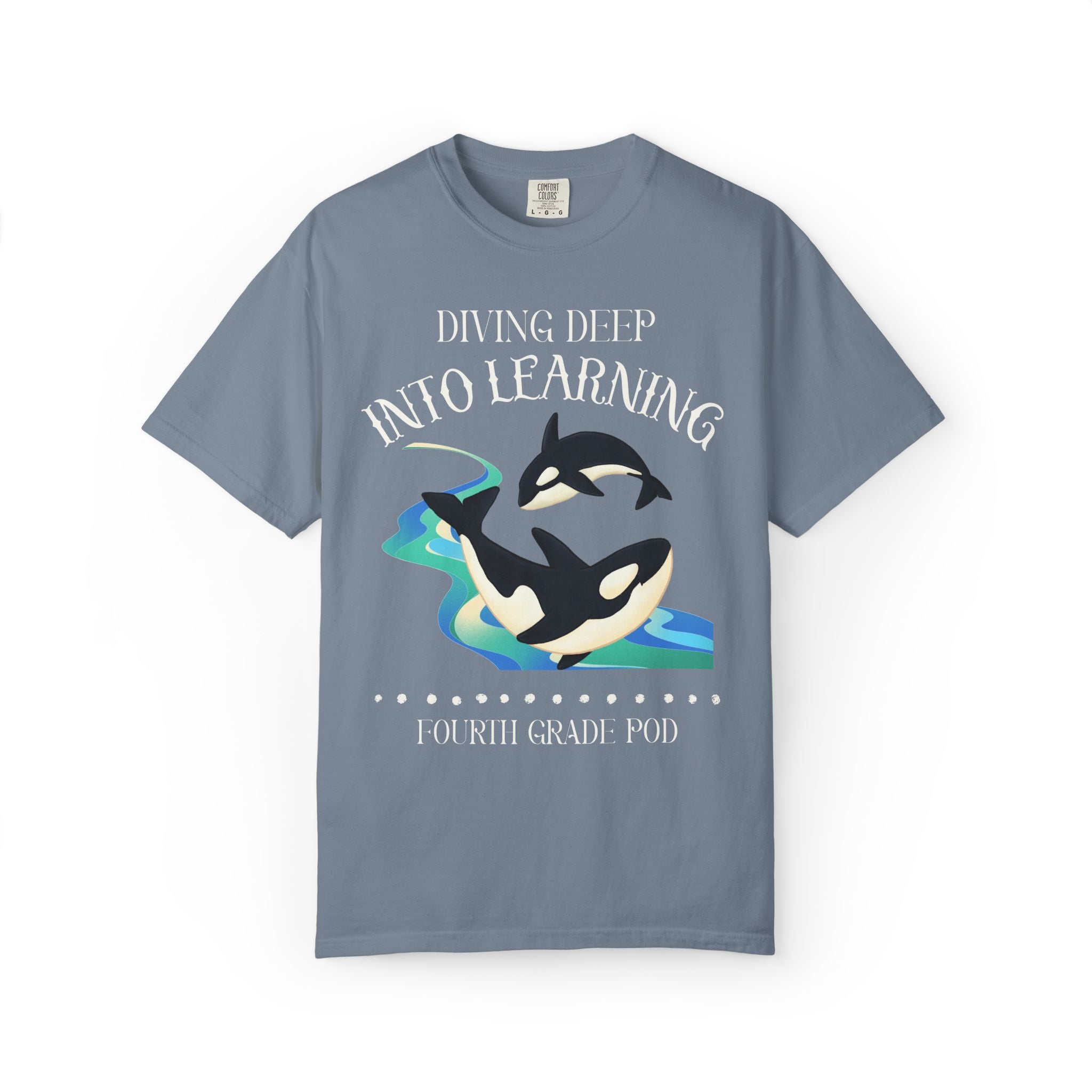 Whale Teacher Tee Shirt: Matching Animal Lover Orca Whale Tee for Elementary School Teachers and Office Staff, Grade Level Back to School T