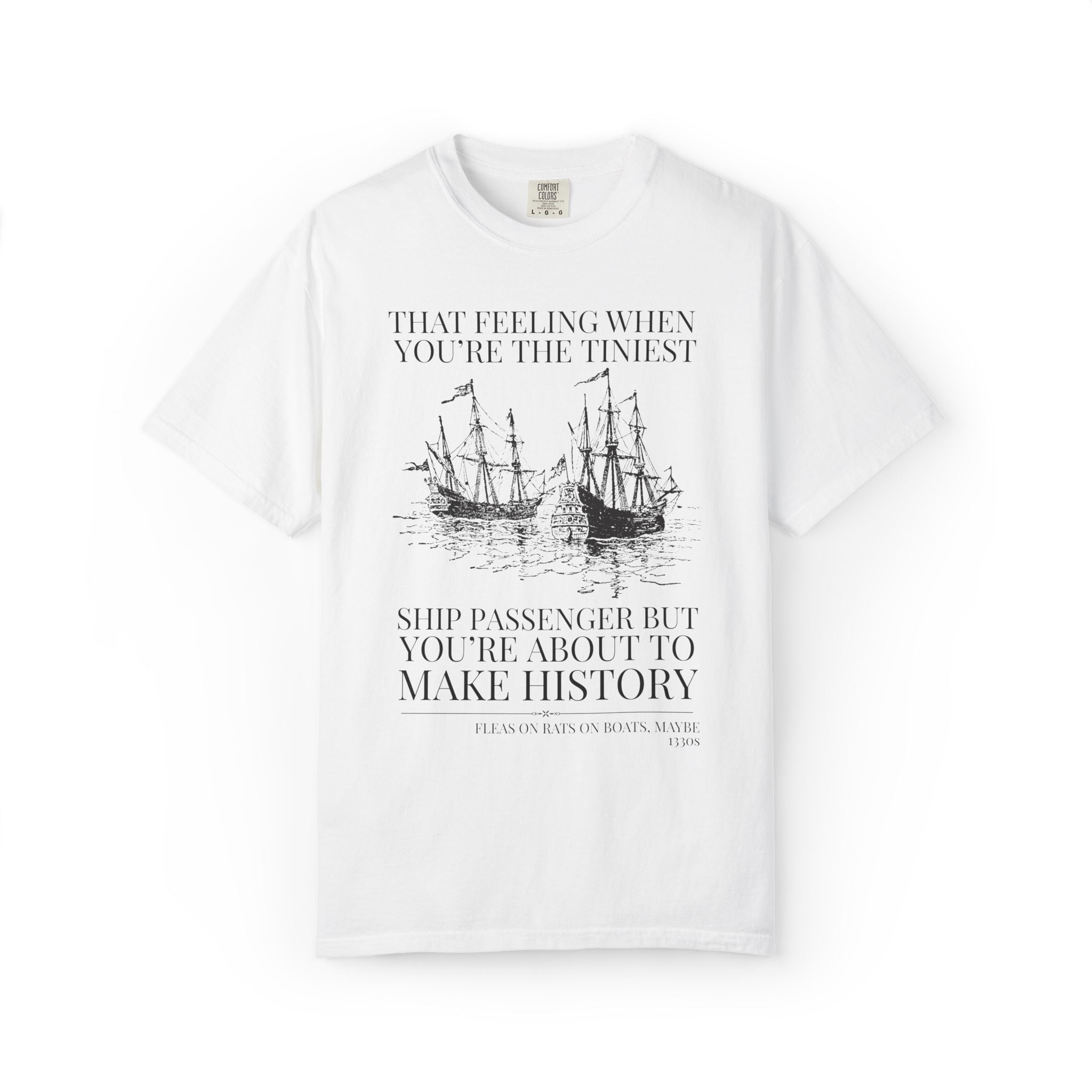 The Black Death Bubonic Plague History Buff Tee Shirt: 14th Century History, European Medieval Middle Ages T-Shirt with Vintage Aesthetic
