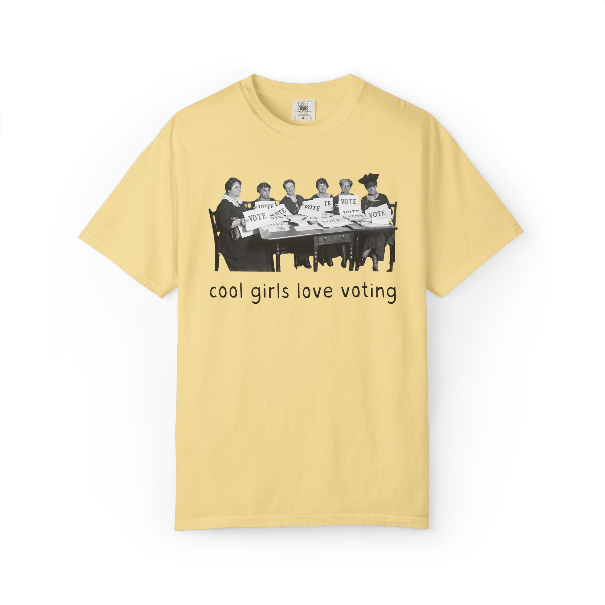 Cool Girls Love Voting History Lover Tee Shirt: Women's History Month, American Suffragette Movement, 19th Century and Early 1900s History