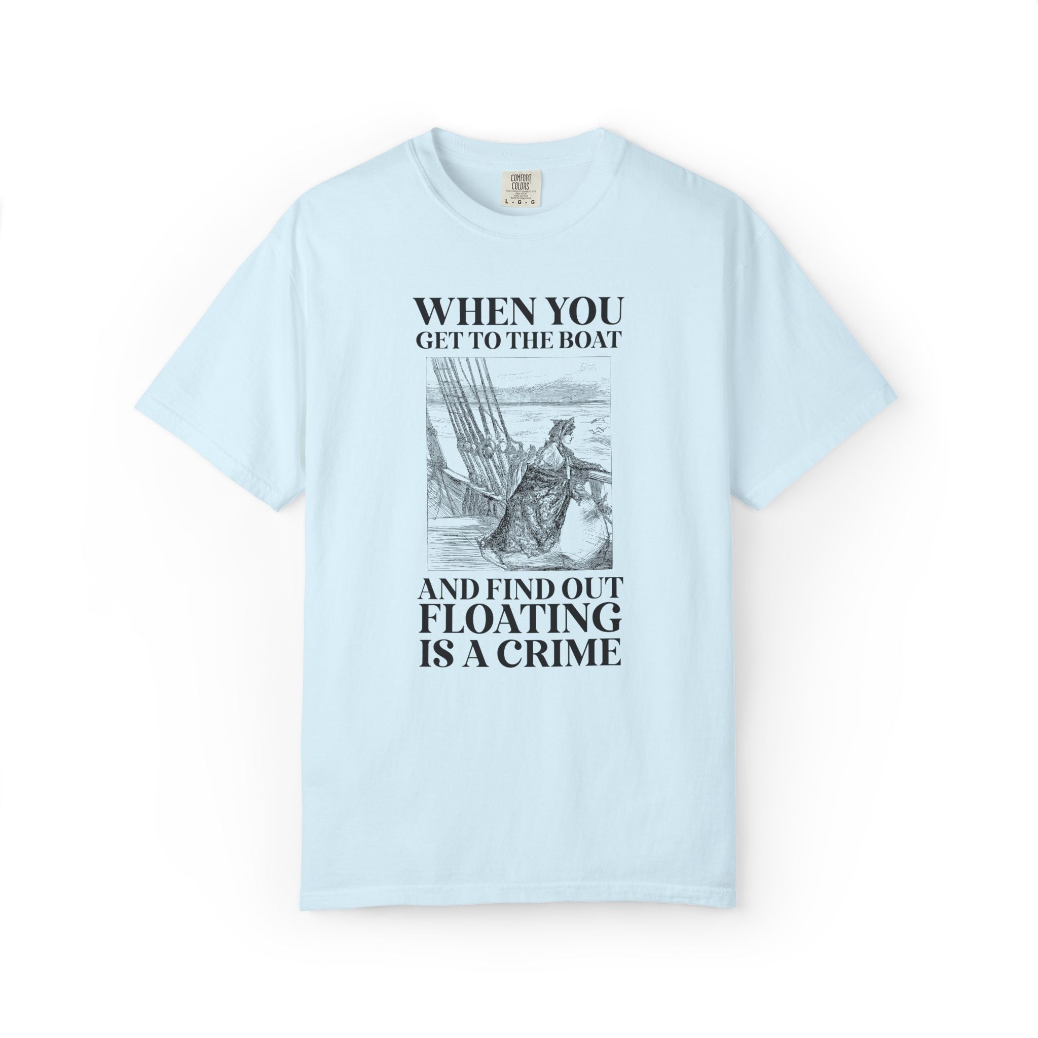 Witch Trial History Tee Shirt, Spooky Season European and American Witchy History T-Shirt, Witch Swimming Test Tee, Women's History Month