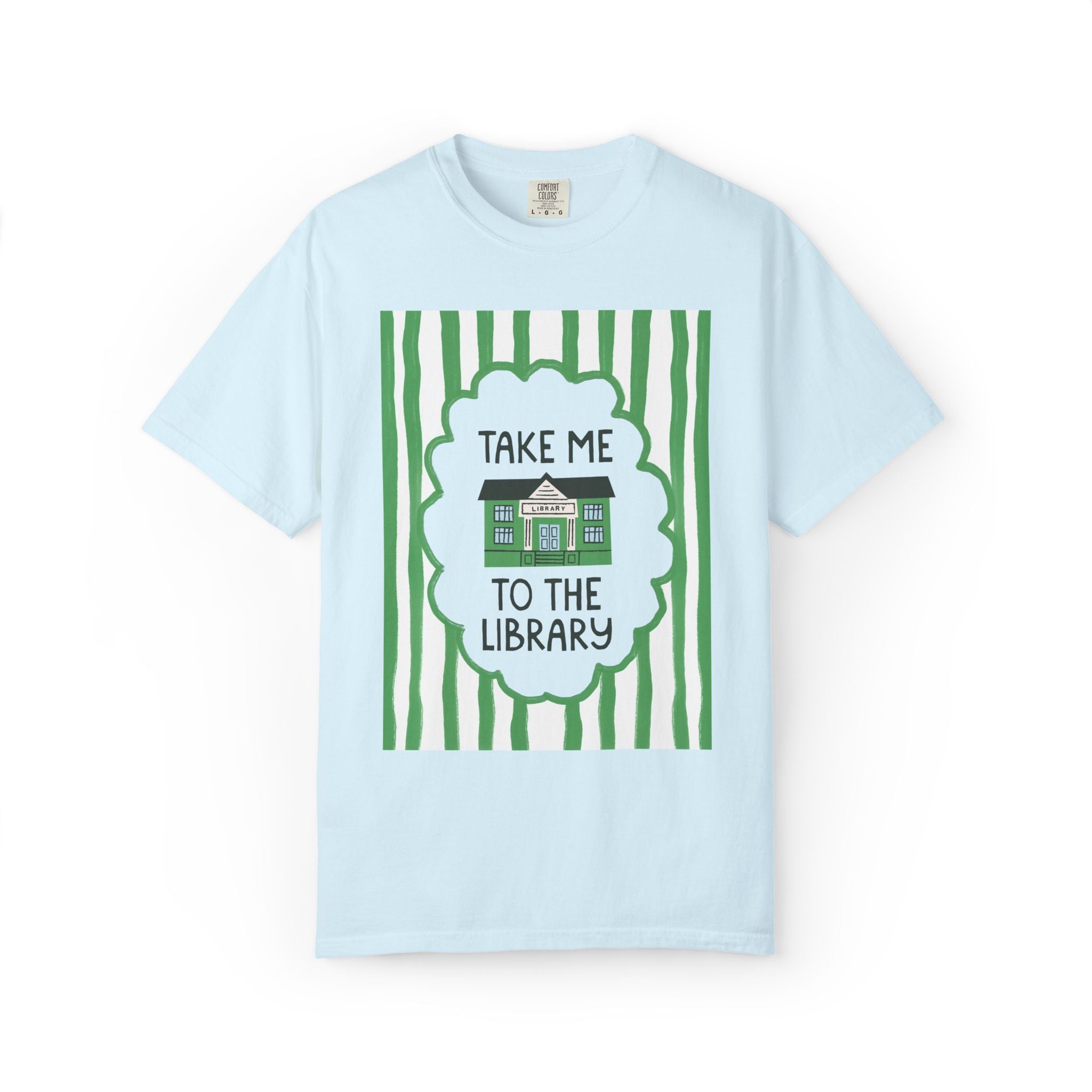 Bookish Librarian Tee Shirt for Bookworm or Romance Reader: Take Me To the Library, Silly Reading Teacher T-Shirt for Friend Who Loves Books