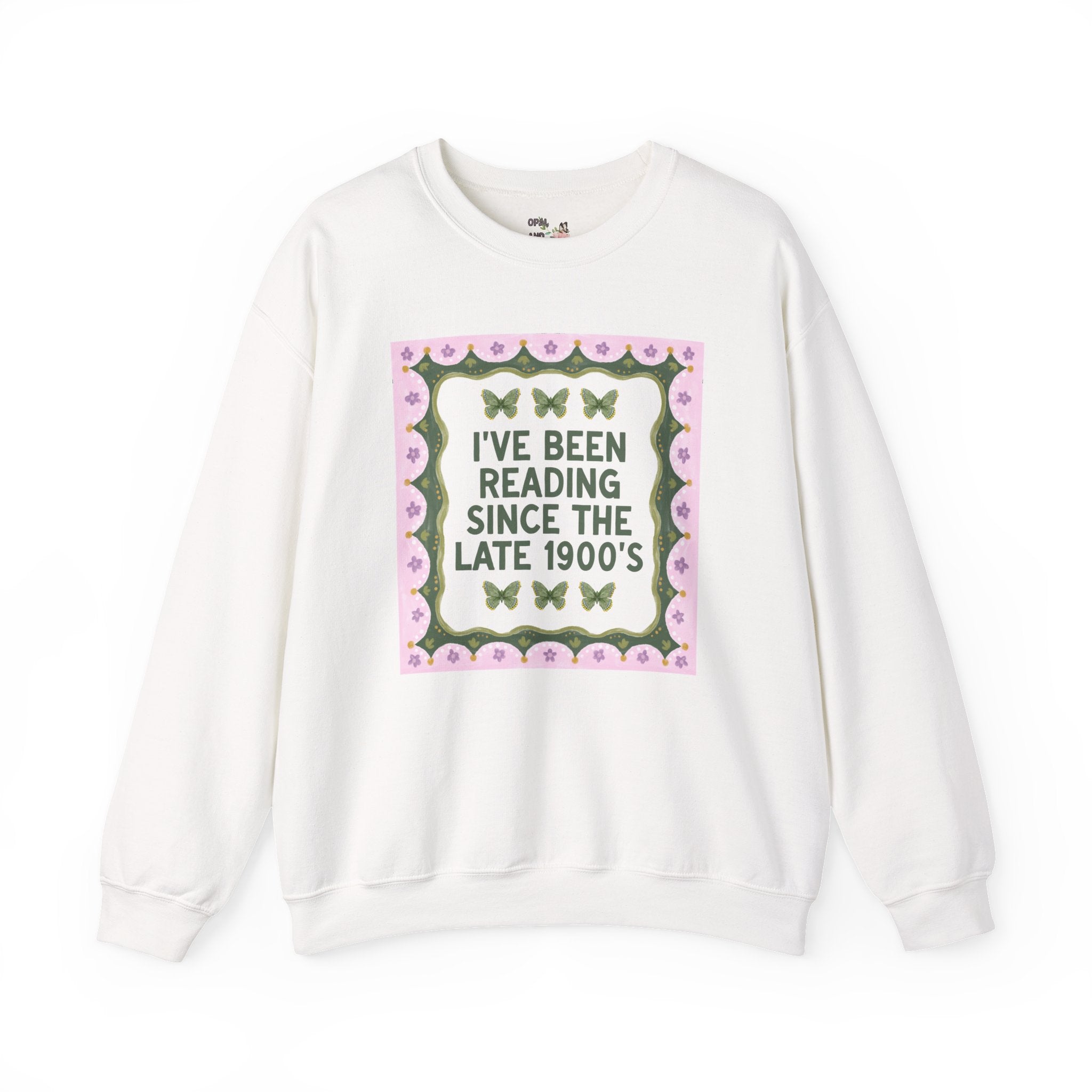 I've Been Reading Since the Late 1900's Funny Book Lover Swaetshirt for 40th Birthday or Reader Born in the 1990s, Silly Fiction Literature Crewneck