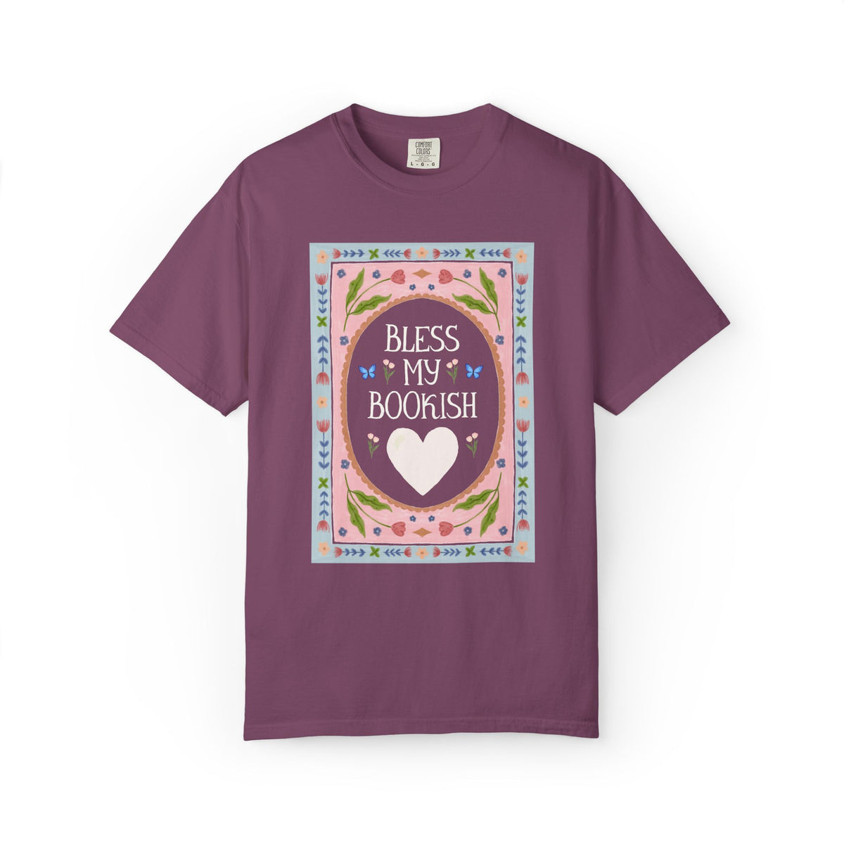 Bless My Bookish Heart Book Lover T-Shirt for Romance Reader or Classic Literature Bookworm, Cute School Librarian or Fantasy Reader Gift