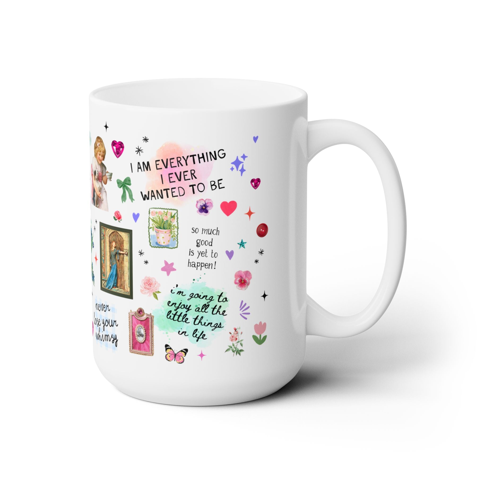 Whimsical Positive Affirmation Art History Buff Mug: Sweet Say Yes to Challenges College Student or Teen Daughter Gift