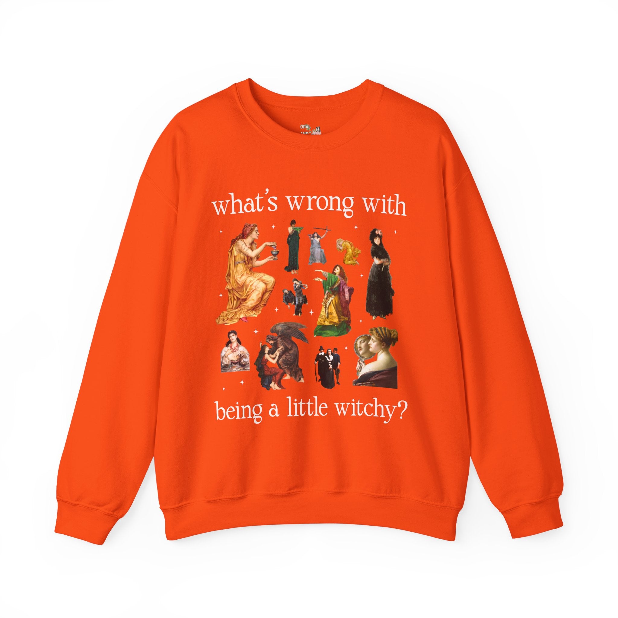 Witch Art History Lover Sweatshirt, Famous Paintings, Pre-Raphaelite and 19th Century Art Historian Crewneck for Halloween or Spooky Season