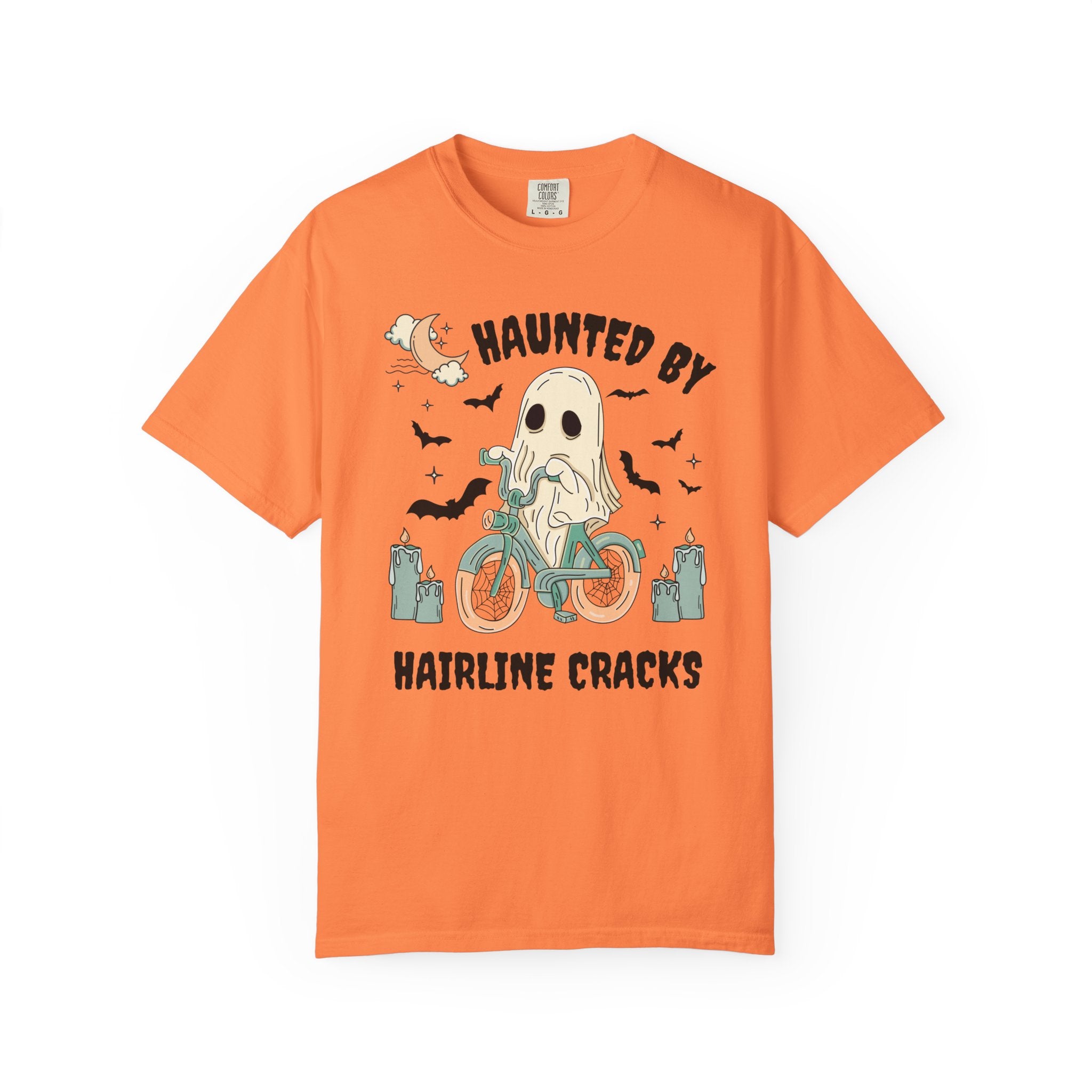 Cozy Pottery Shirt for Ceramic Artist: Haunted By Hairline Cracks | Funny Ghost Gift for Ceramic Art Teacher or Potter, Funny Pottery Gift