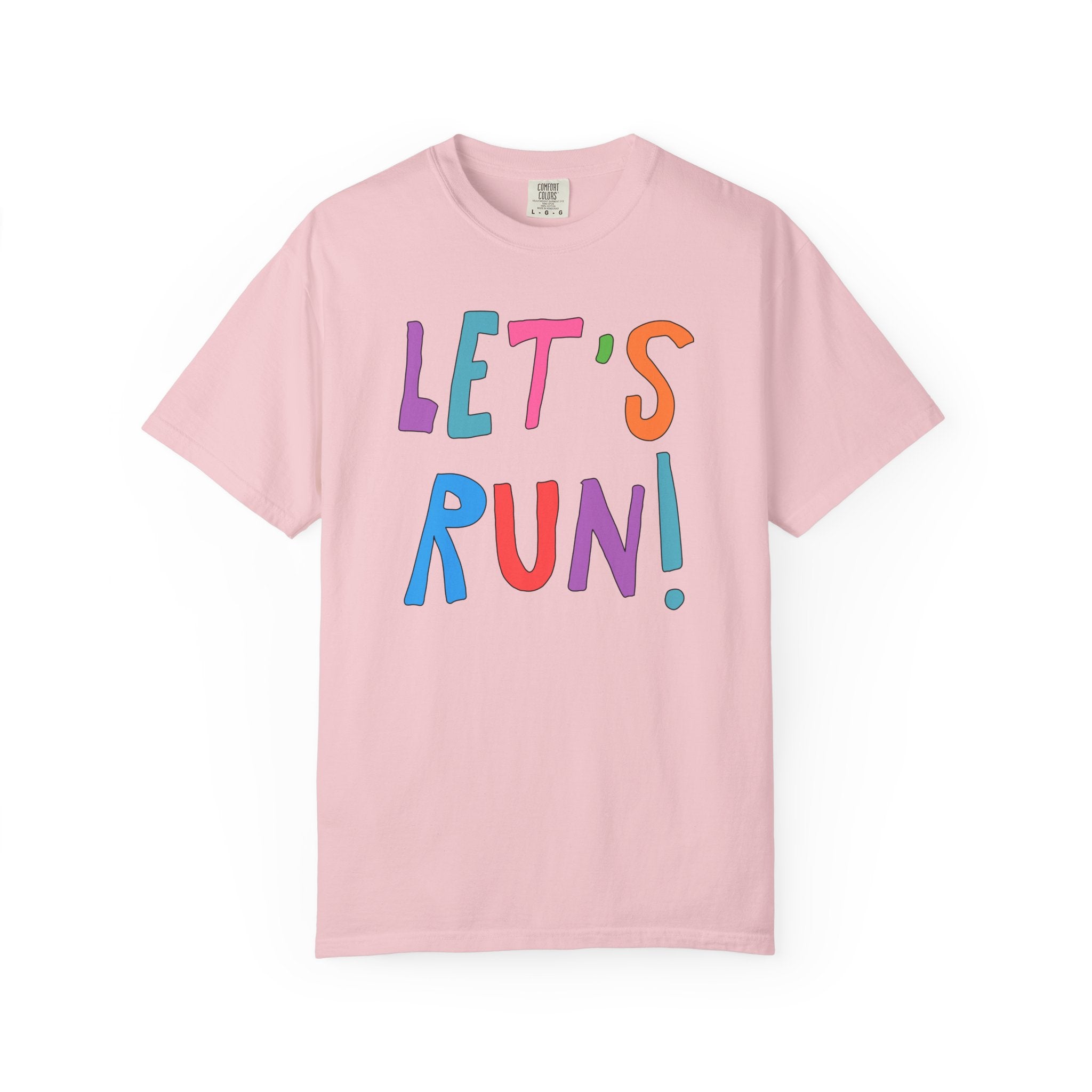 Cute Running Shirt for Dad Who Runs, T-Shirt for High School Student Who Runs Cross Country, Colorful Retro Aesthetic Tee for Runner