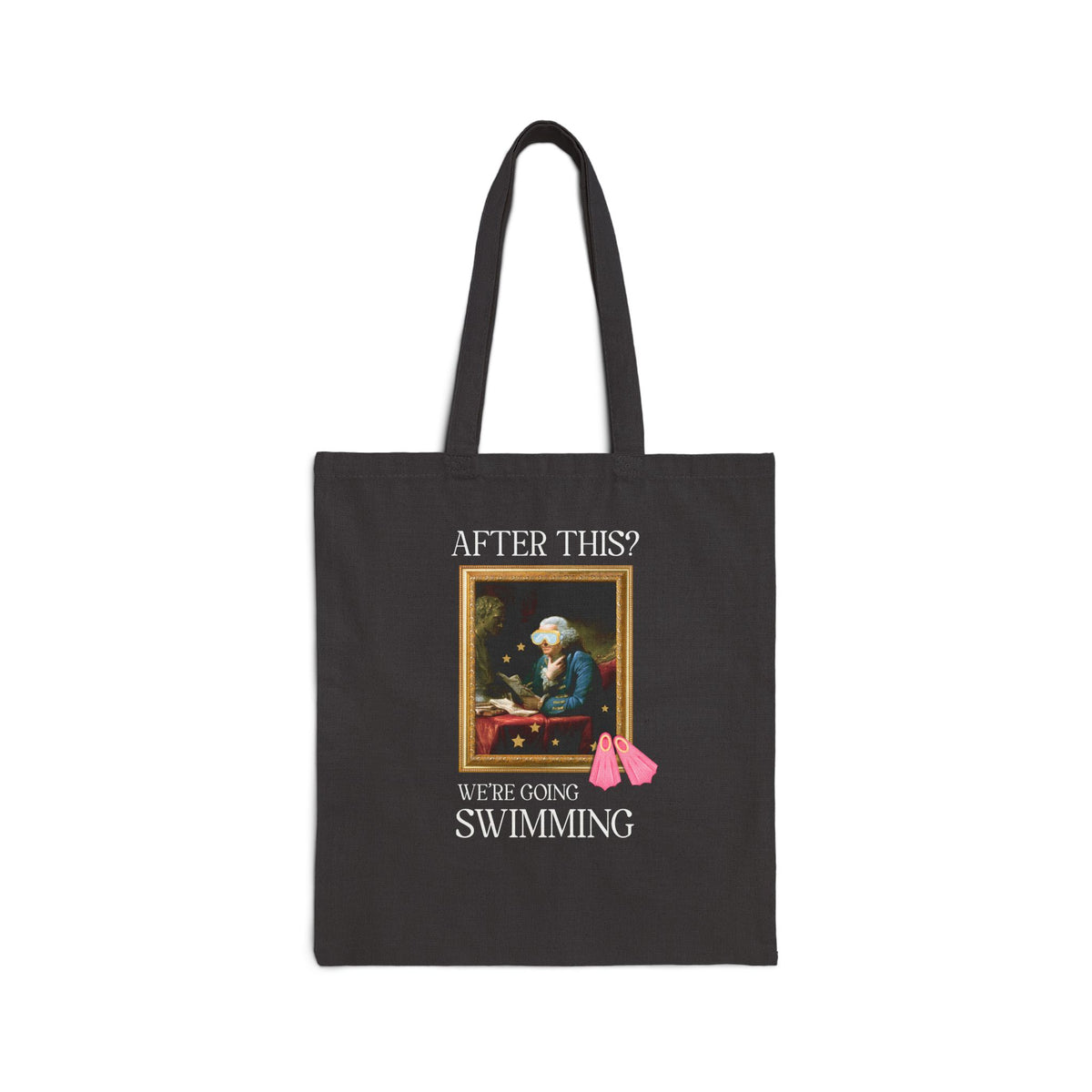 Benjamin Franklin American History Swimming Tote Bag for History Buff Who Loves to Swim: After This? We're Going Swimming