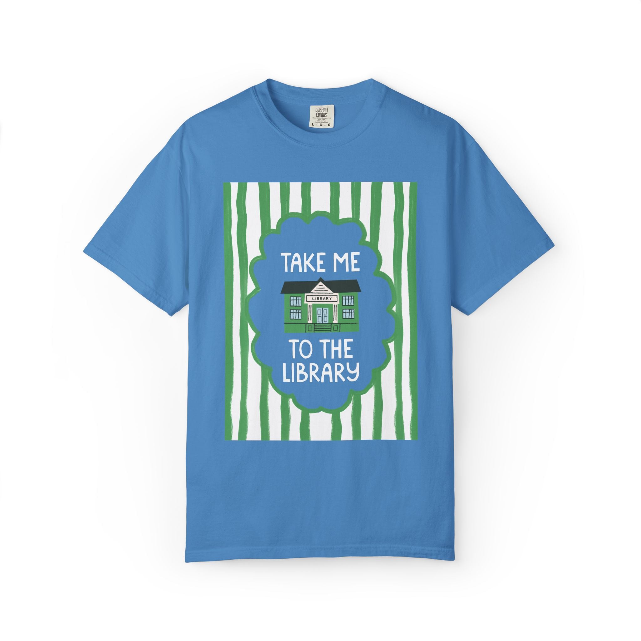 Bookish Librarian Tee Shirt for Bookworm or Romance Reader: Take Me To the Library, Silly Reading Teacher T-Shirt for Friend Who Loves Books