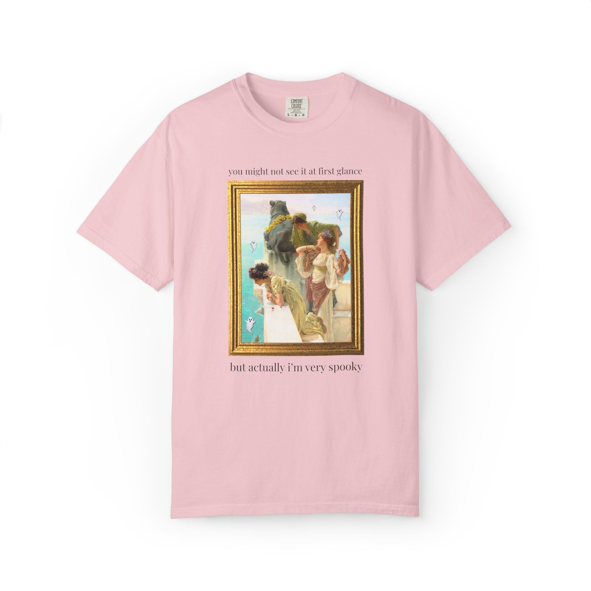 Spooky Halloween Art History Tee Shirt: Famous Painting by Lawrence Alma-Tadema, 19th Century Art History, Funny Spooky Season Ghost Tee