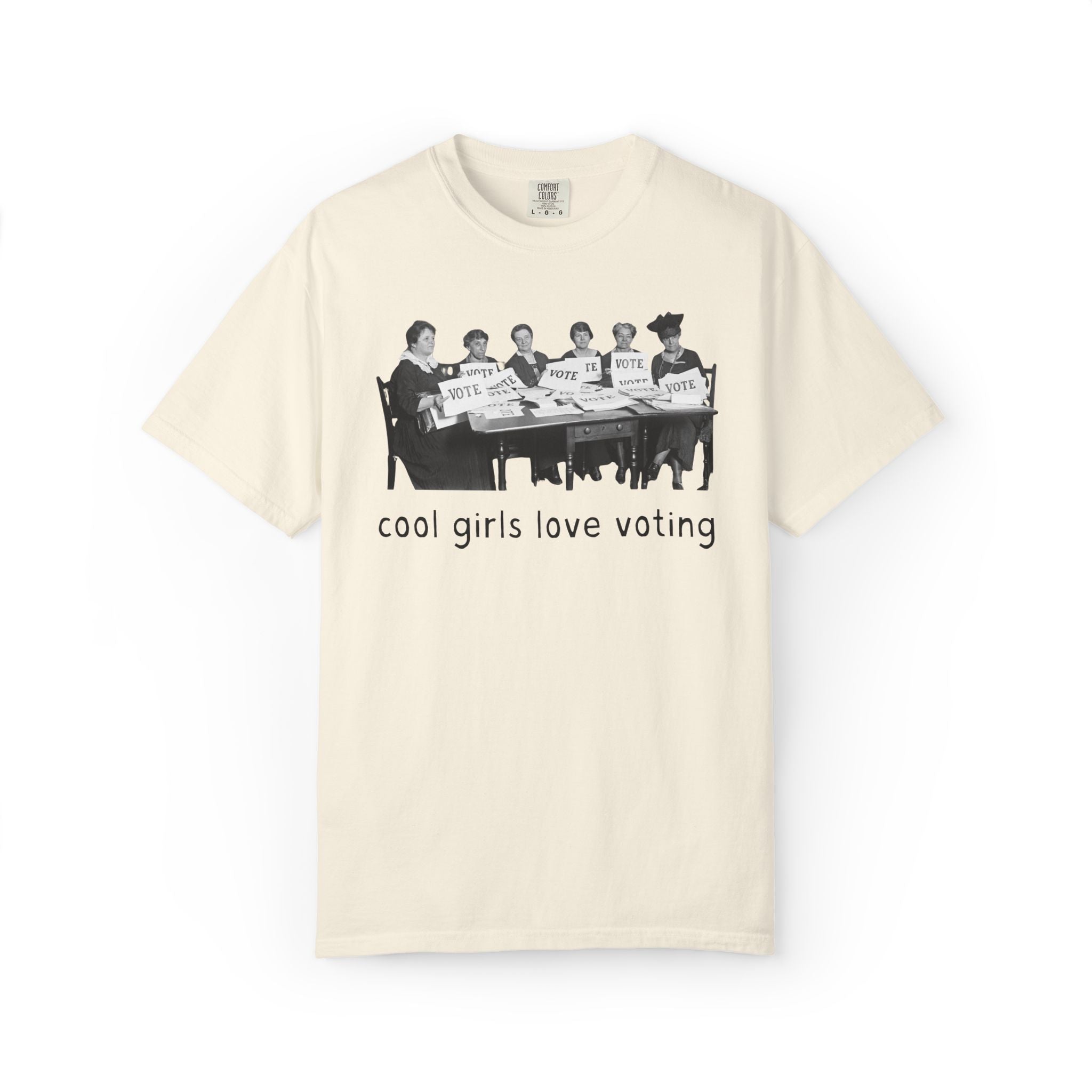 Cool Girls Love Voting History Lover Tee Shirt: Women's History Month, American Suffragette Movement, 19th Century and Early 1900s History