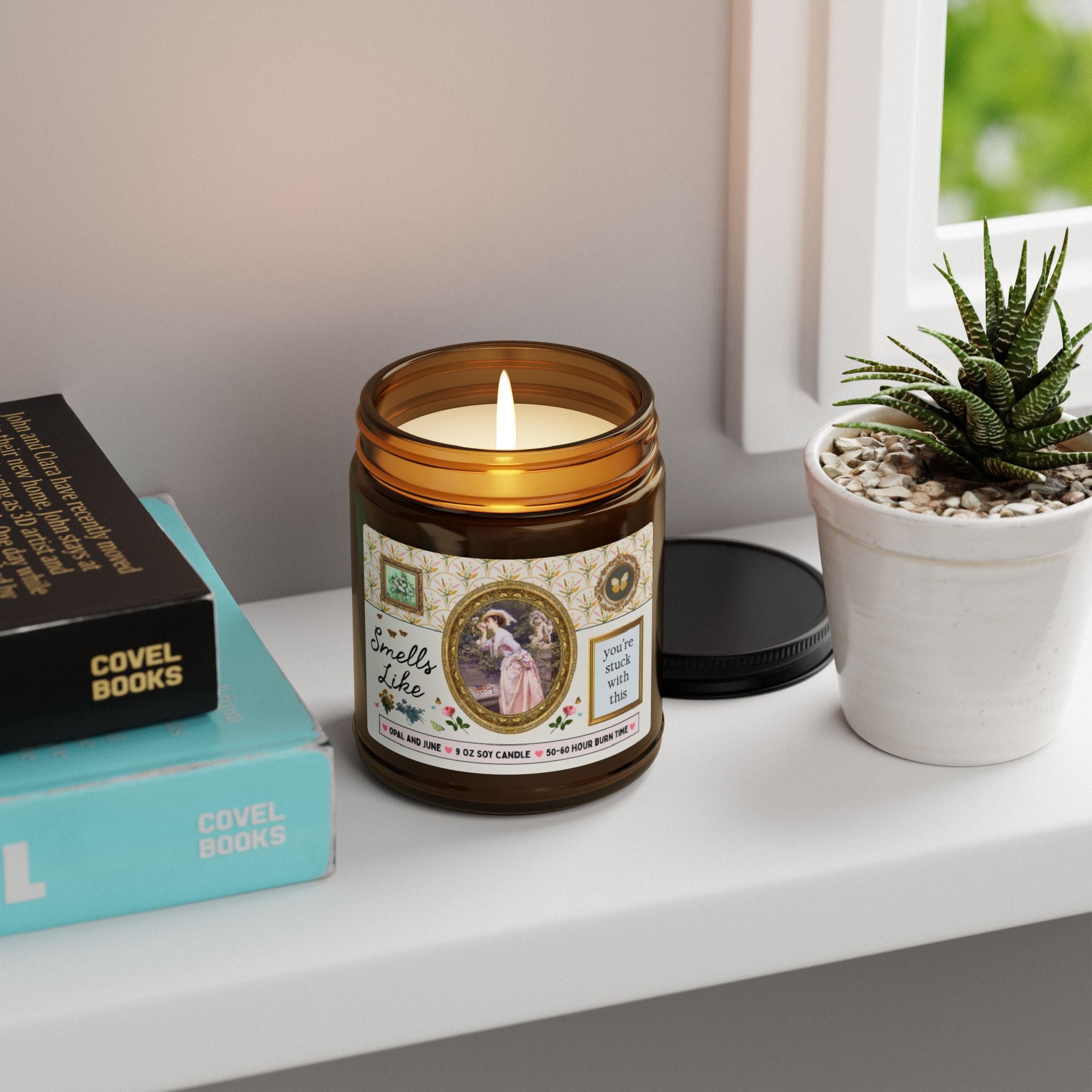 Smells Like You're Stuck with This: 9 Oz Soy Candle | Cute Anniversary or Birthday Gift for Wife or Girlfriend Who Loves Art History