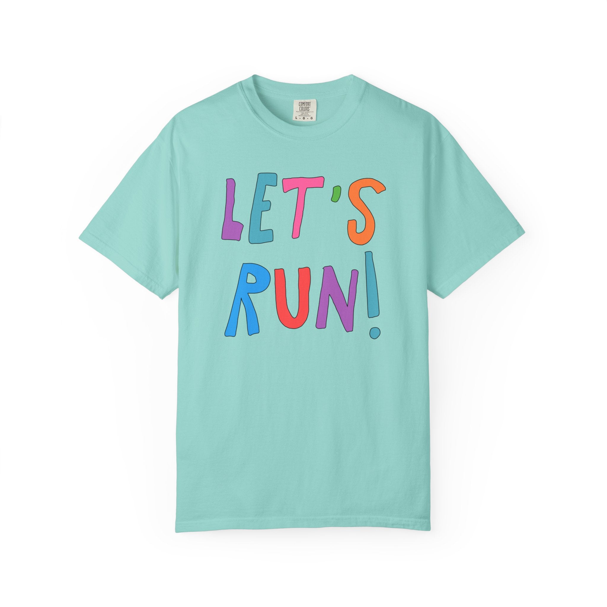 Cute Running Shirt for Dad Who Runs, T-Shirt for High School Student Who Runs Cross Country, Colorful Retro Aesthetic Tee for Runner