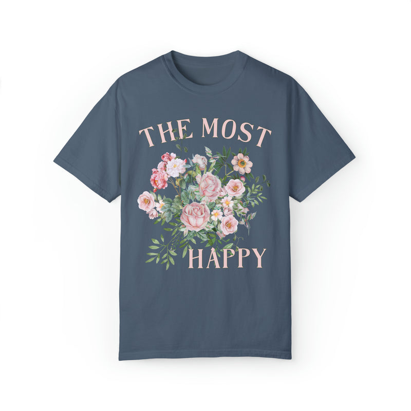 Floral Art History Tee Shirt: Cute Mona Lisa T-Shirt for History Teacher or Art Historian