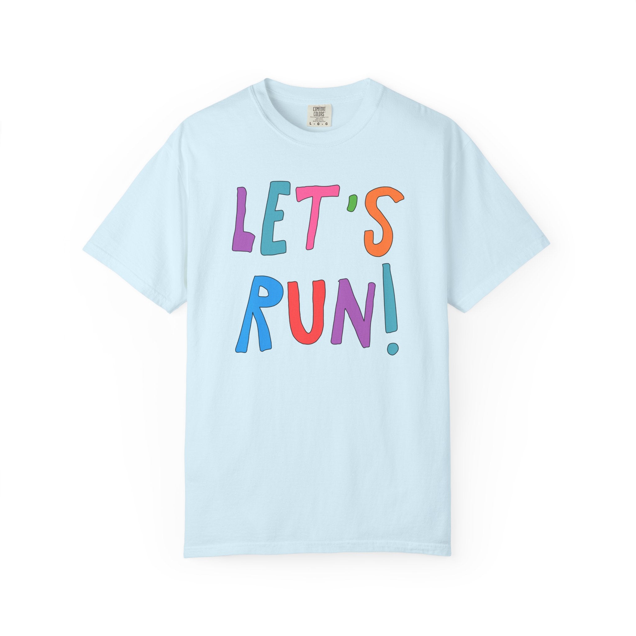 Cute Running Shirt for Dad Who Runs, T-Shirt for High School Student Who Runs Cross Country, Colorful Retro Aesthetic Tee for Runner