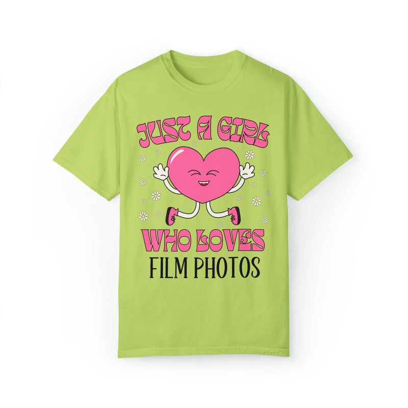 Funny Photographer Tee Shirt with Retro Flowers and Camera: On My Way to Lose a Lens Cap