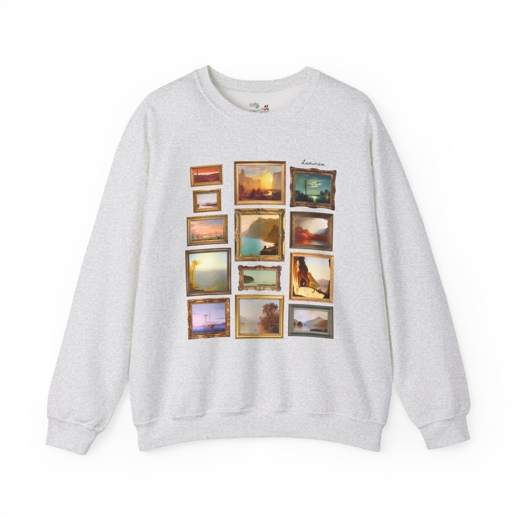 Luminism Art History Lover Gift with Famous Paintings, 19th Century American Art History, Hudson River School Art History Lover Sweatshirt