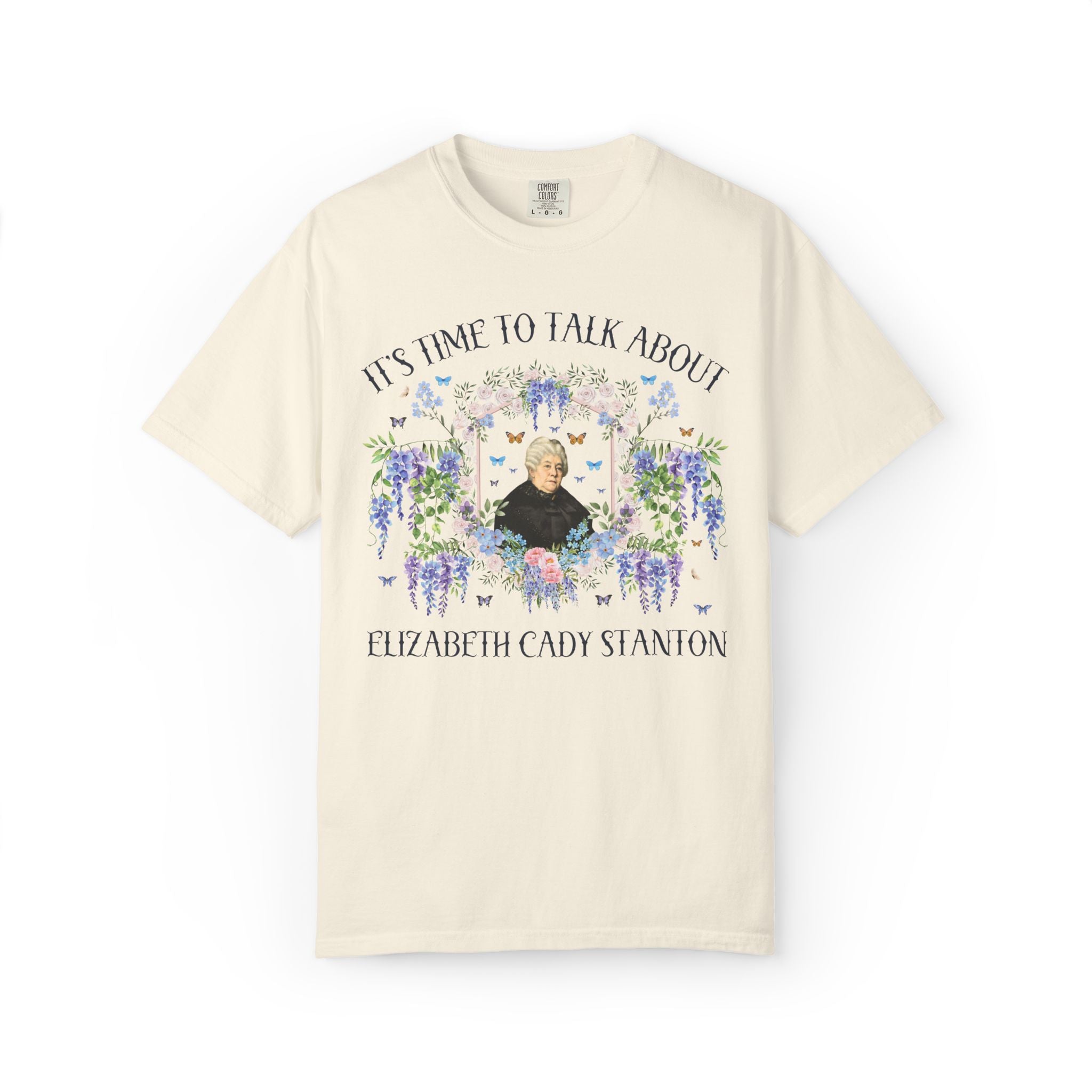 Elizabeth Cady Stanton Women's History Tee Shirt: Suffragette 19th Century History T-Shirt, Women's History Month Equal Rights Feminist Tee