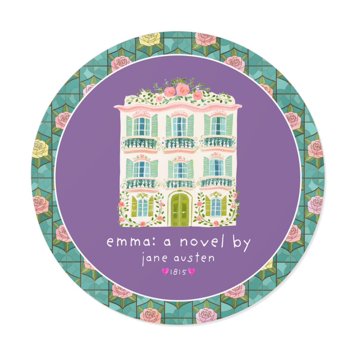 Emma: A Novel by Jane Austen Book Lover Sticker, Cute Bookish Sticker for Classic Literature Reader or Bookworm
