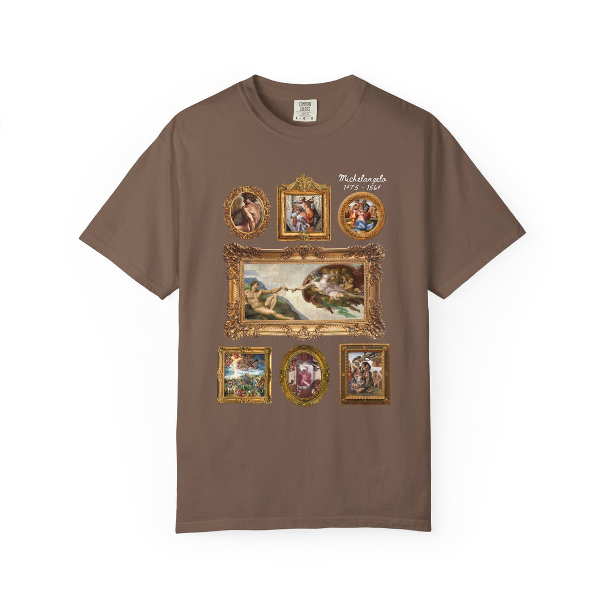 Michelangelo Art History Tee Shirt for Humanities Major Who Loves High Renaissance Art or the Sistine Chapel, 16th Century Roman History Tee
