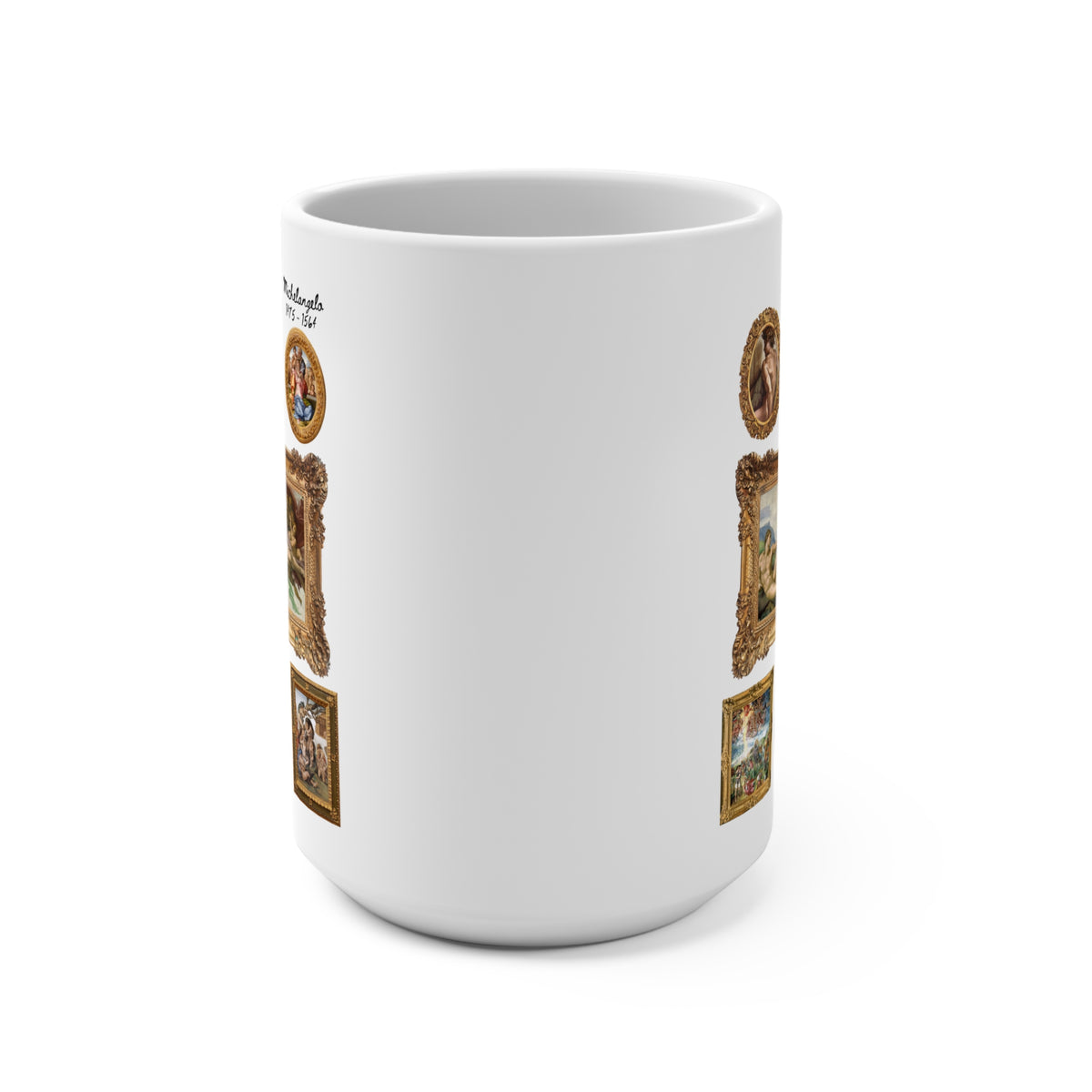 Michelangelo Art History Coffee Mug for Humanities Major Who Loves High Renaissance Art or the Sistine Chapel, 16th Century Roman History