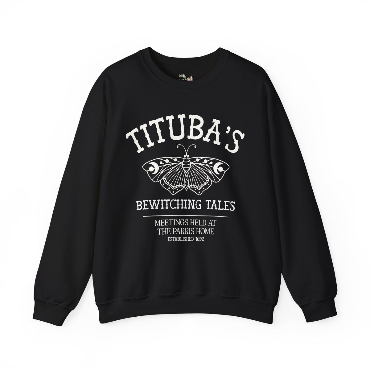 Tituba's Bewitching Tales Sweatshirt for Salem Witch Trial Historian, Spooky History Buff Gift, Women's History, Massachusetts History Crewneck