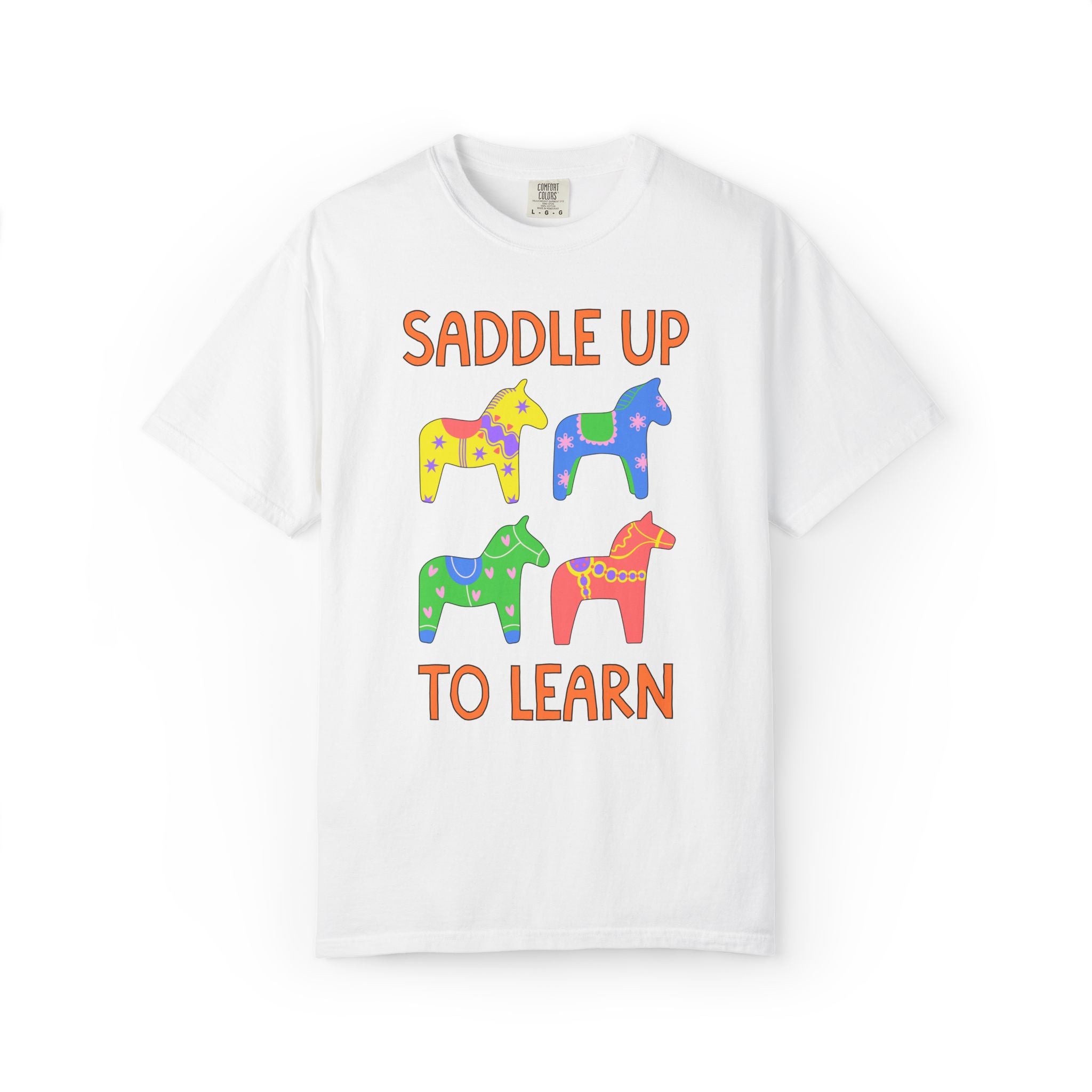 Saddle Up to Learn: Cute Matching Teacher or School Office Staff First Day of School T-Shirt for Back to School, Silly Dreamcore Teacher Tee