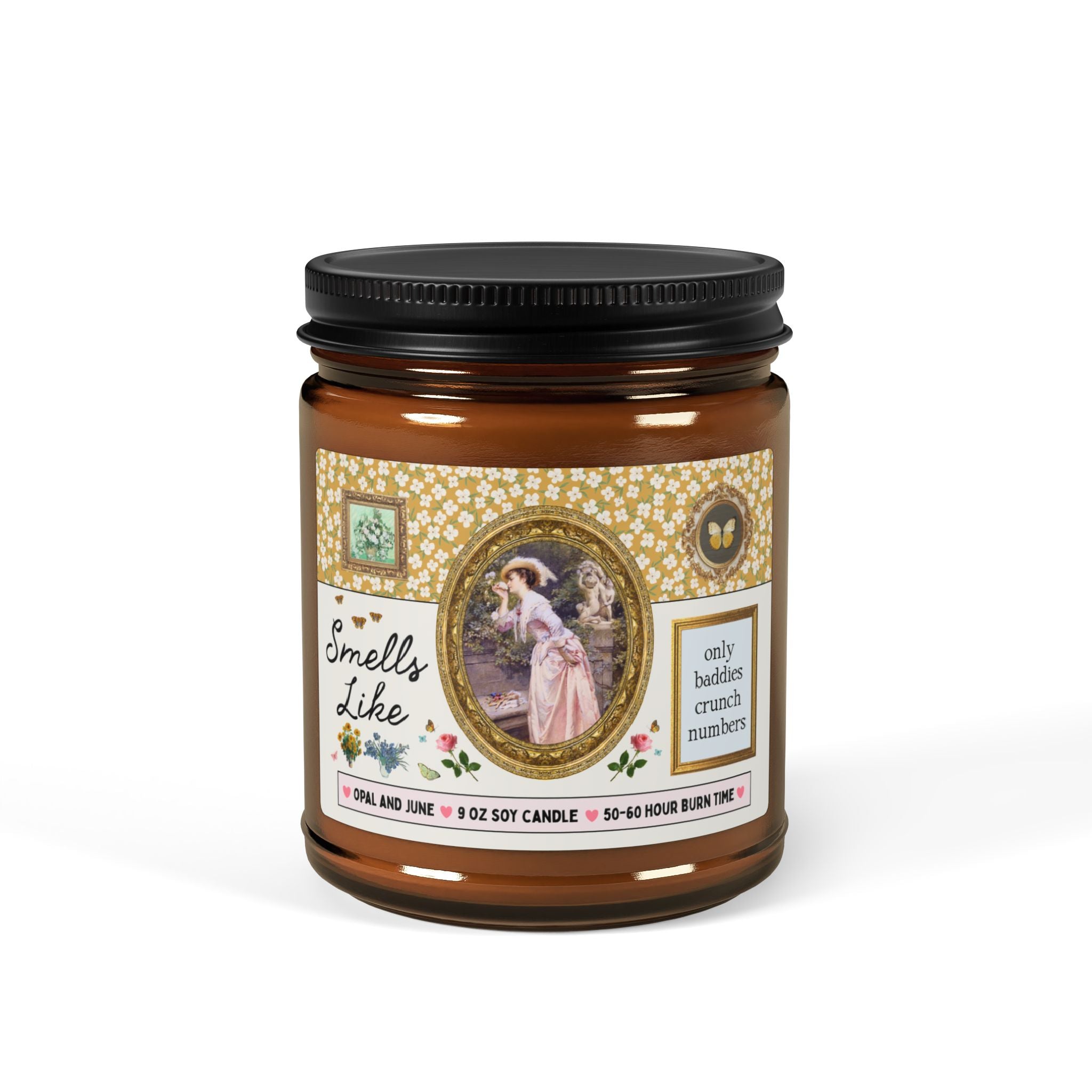 Smells Like Only Baddies Crunch Numbers: 9 Oz Soy Candle | Cute Tax Accountant Gift, Thank You Gift for Accountant Office Staff