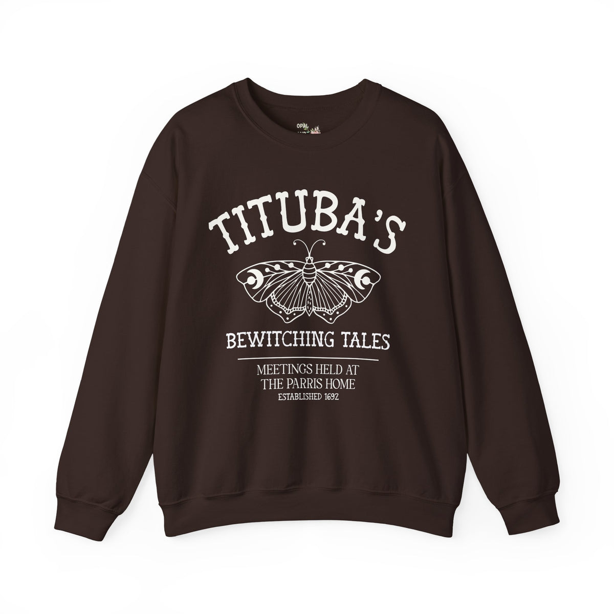 Tituba's Bewitching Tales Sweatshirt for Salem Witch Trial Historian, Spooky History Buff Gift, Women's History, Massachusetts History Crewneck
