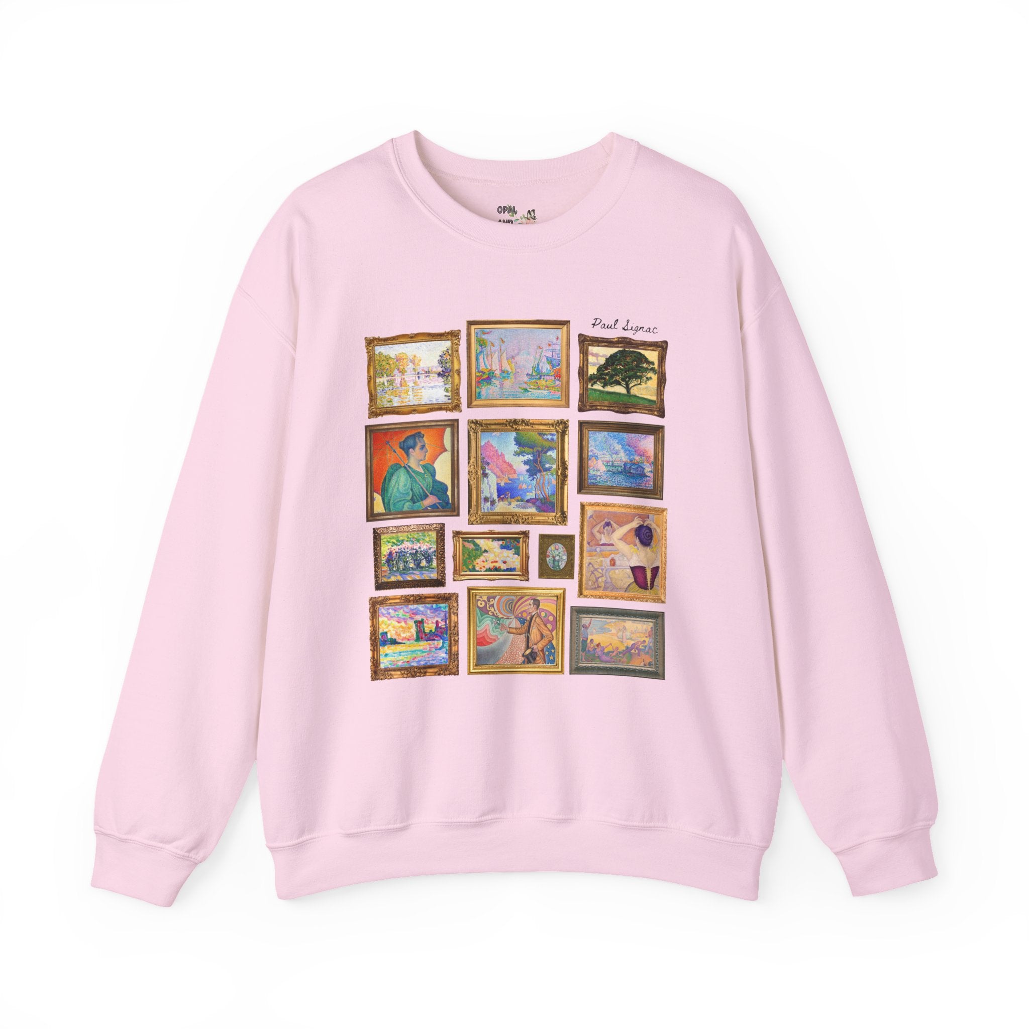 Paul Signac French Art History Sweatshirt for European Art History Buff, Post Impressionist Art Movement, Pointillism Early 1900s Art Crewneck