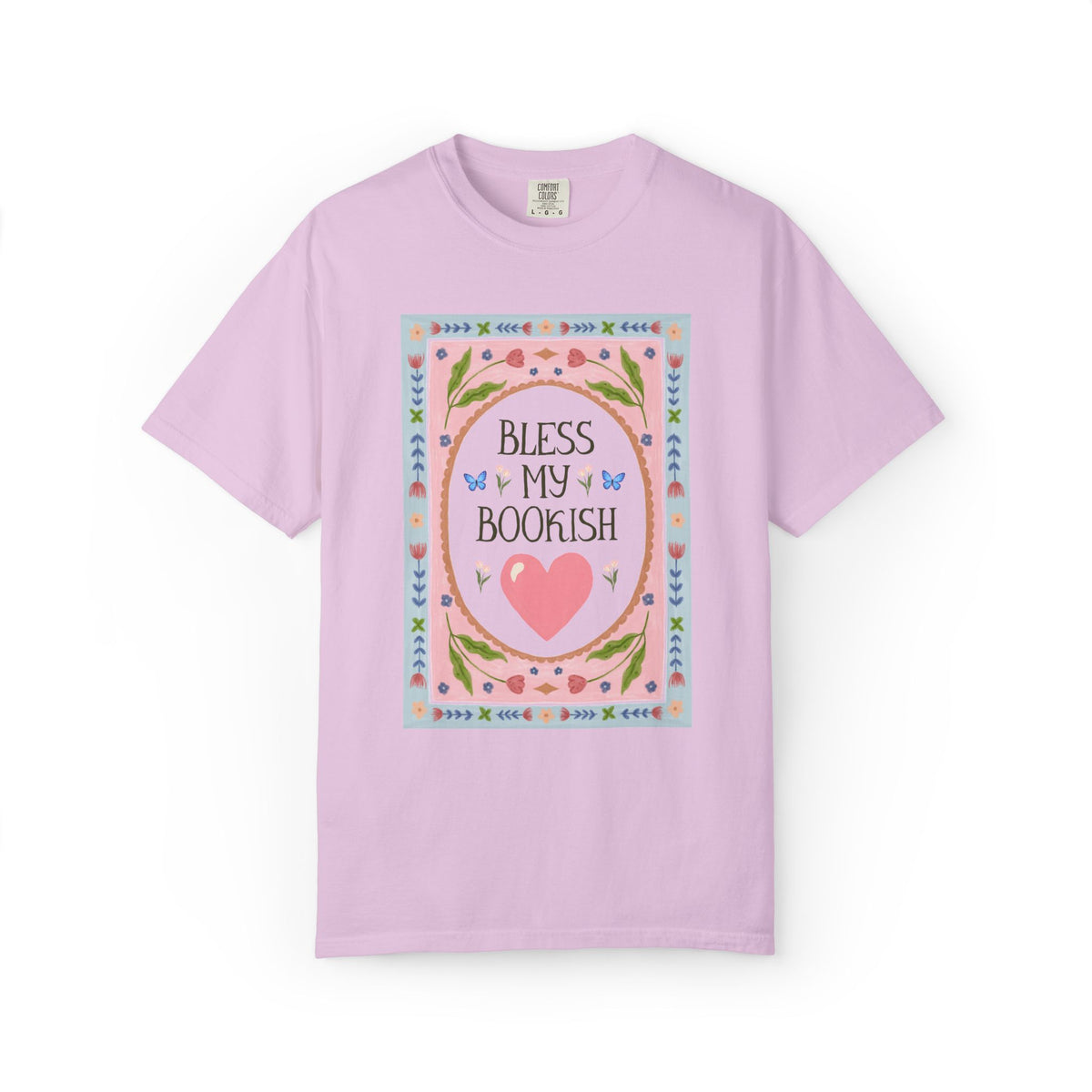 Bless My Bookish Heart Book Lover T-Shirt for Romance Reader or Classic Literature Bookworm, Cute School Librarian or Fantasy Reader Gift
