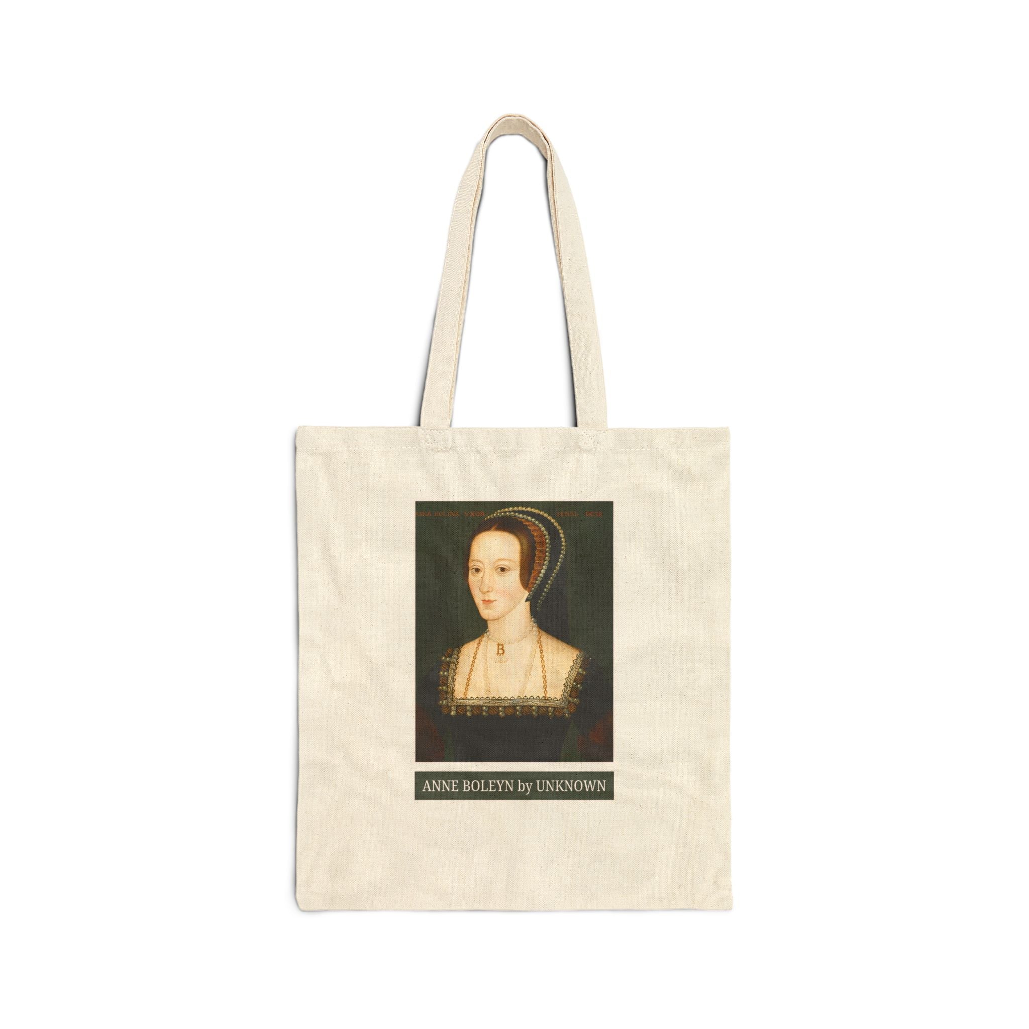 Anne Boleyn Art History Tote Bag: Famous Painting of Anne Boleyn, Tudor History Famous Queens Tote, Women's European History Tote Bag