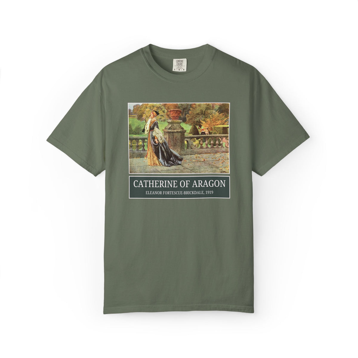 Catherine of Aragon Tudor History Art History Buff Tee Shirt, Famous Painting by Eleanor Fortescue-Brickdale, European Royal History Tee