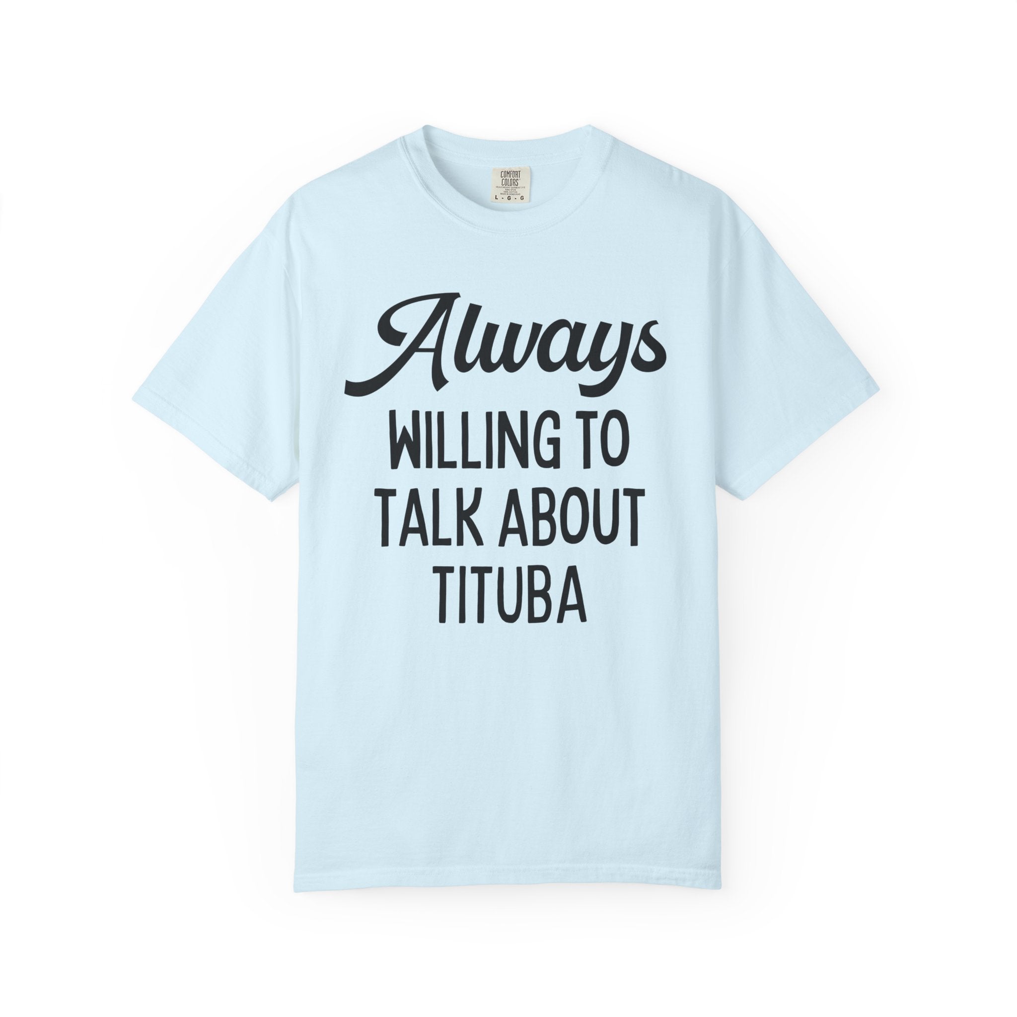 Spooky American History Tee Shirt: Always Willing to Talk About Tituba | Massachusetts History Tee Shirt, Salem Witch Trials History Shirt