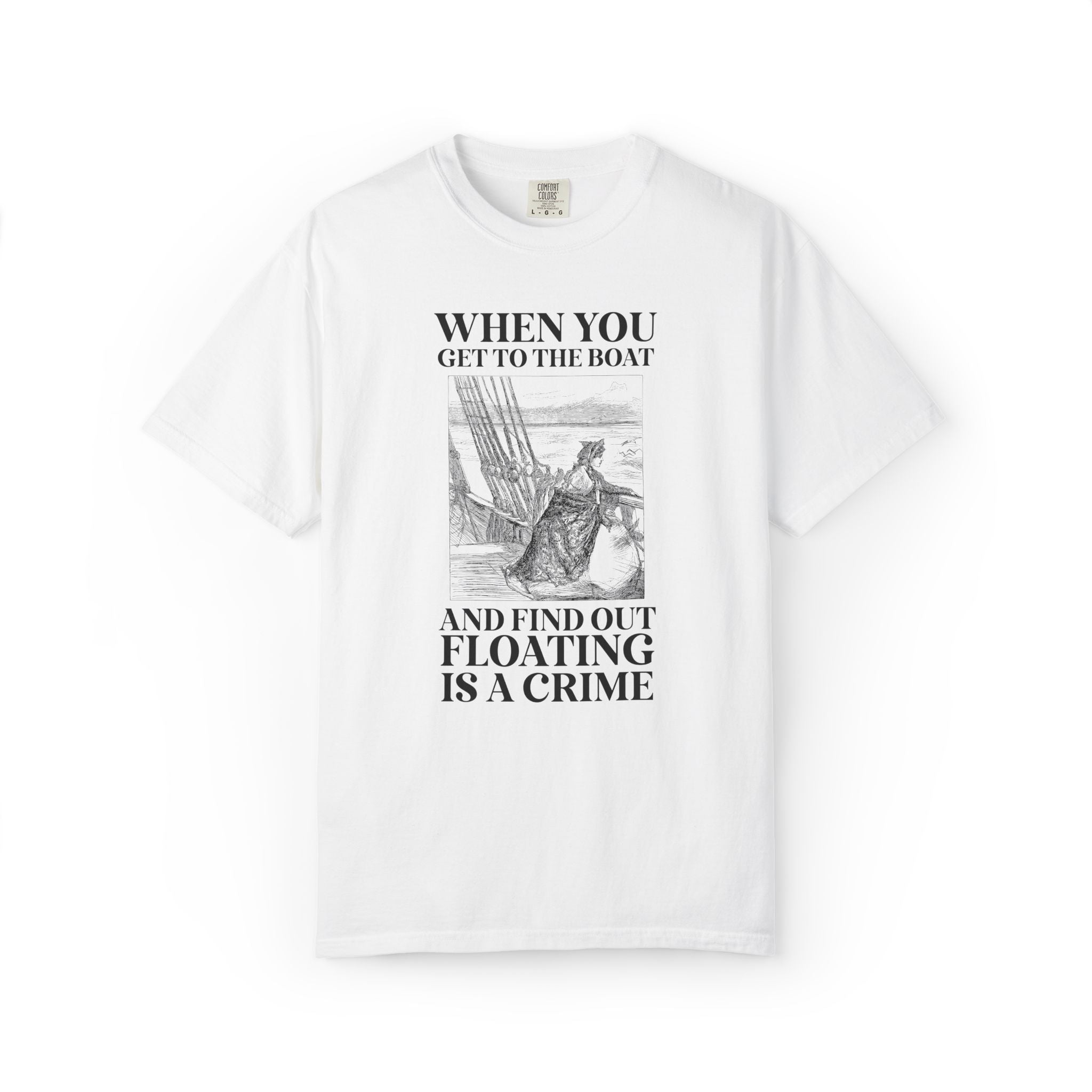 Witch Trial History Tee Shirt, Spooky Season European and American Witchy History T-Shirt, Witch Swimming Test Tee, Women's History Month