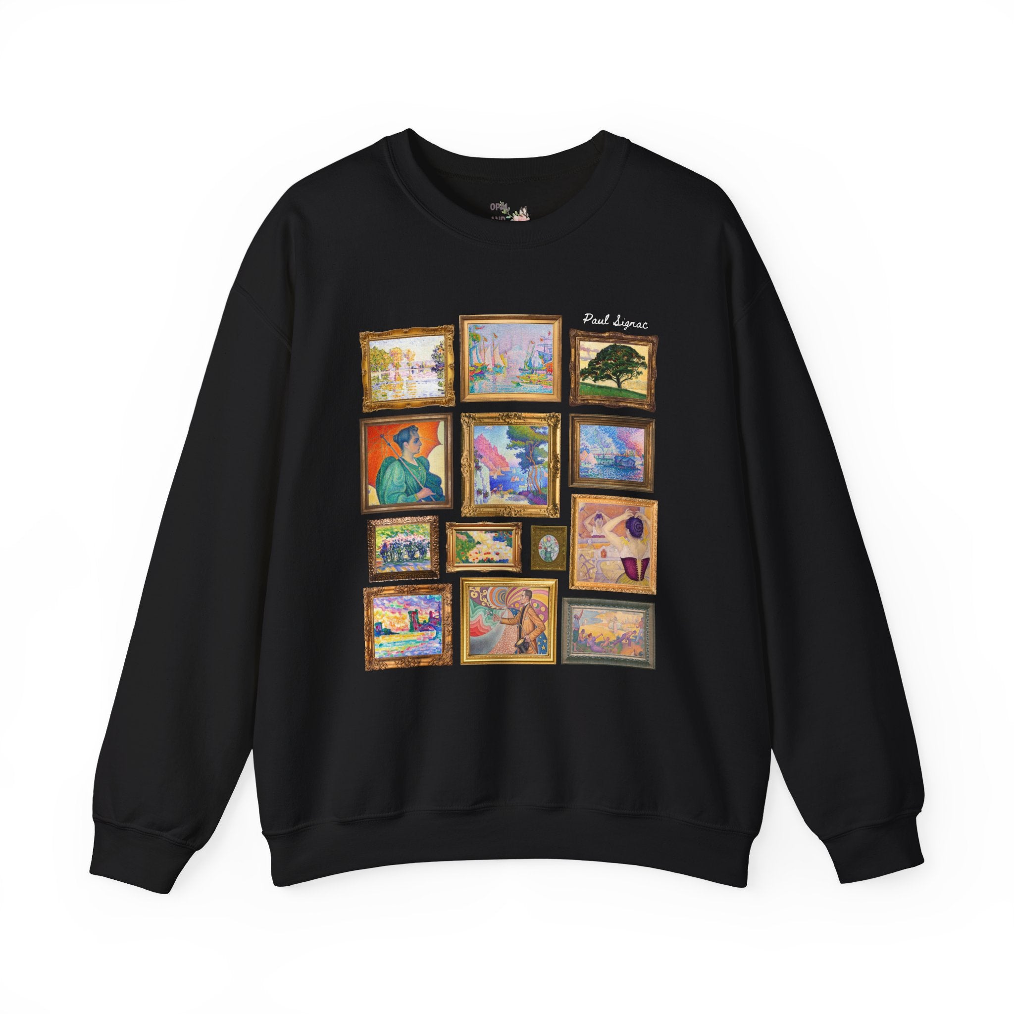 Paul Signac French Art History Sweatshirt for European Art History Buff, Post Impressionist Art Movement, Pointillism Early 1900s Art Crewneck